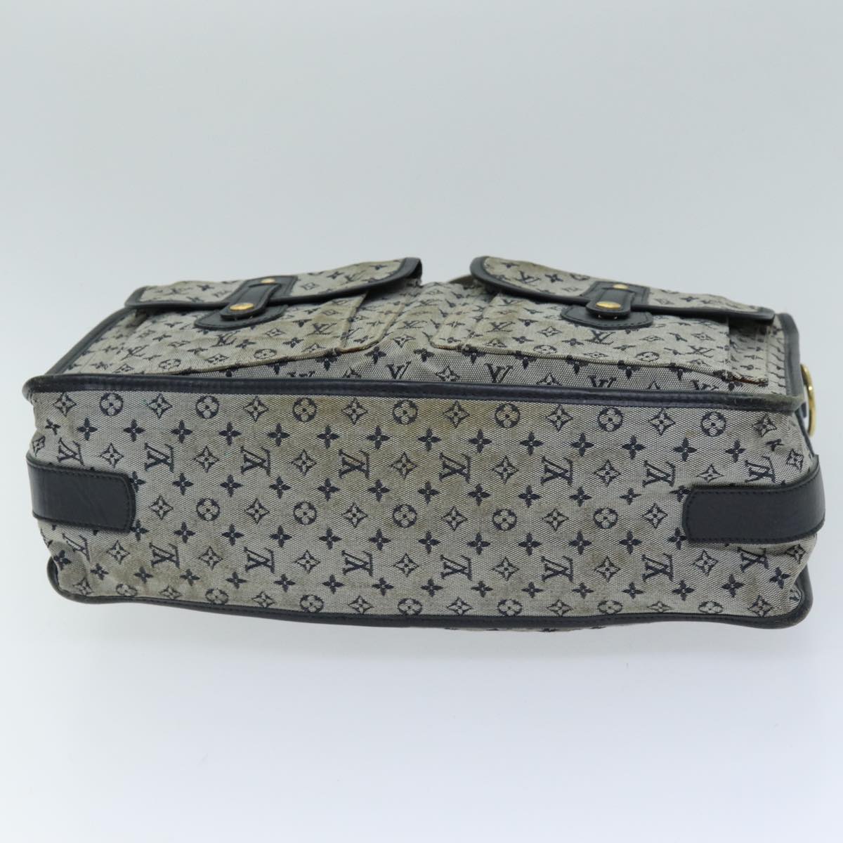 LOUIS VUITTON Monogram Mini Sac Marie Kate 48 Bag Blue M42341 LV 76650