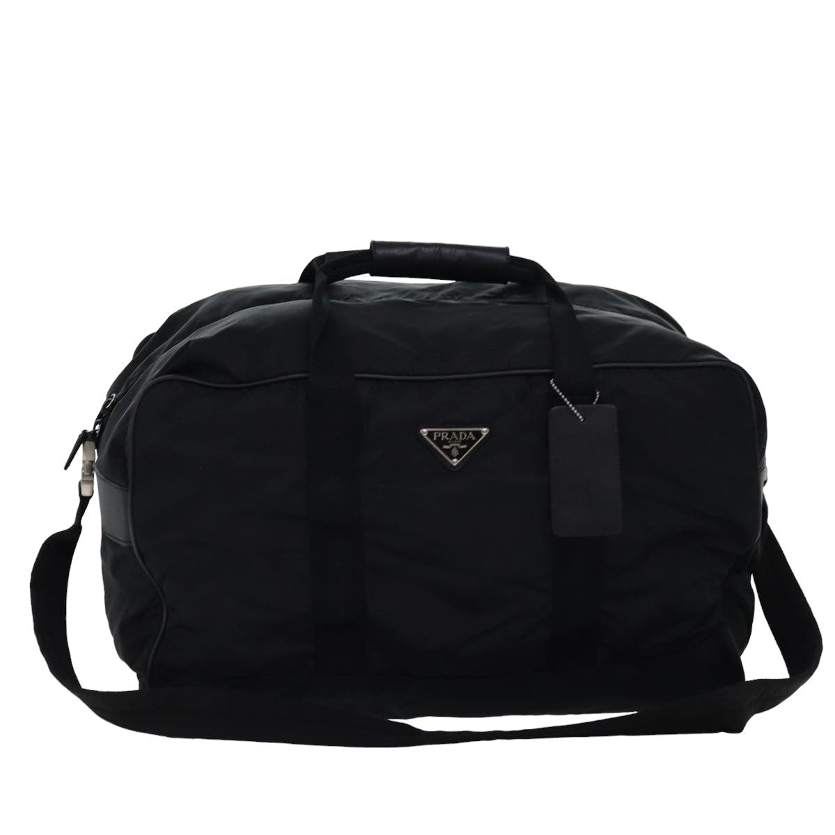 Luxury PradaBoston Bag Nylon 2way Black 76660