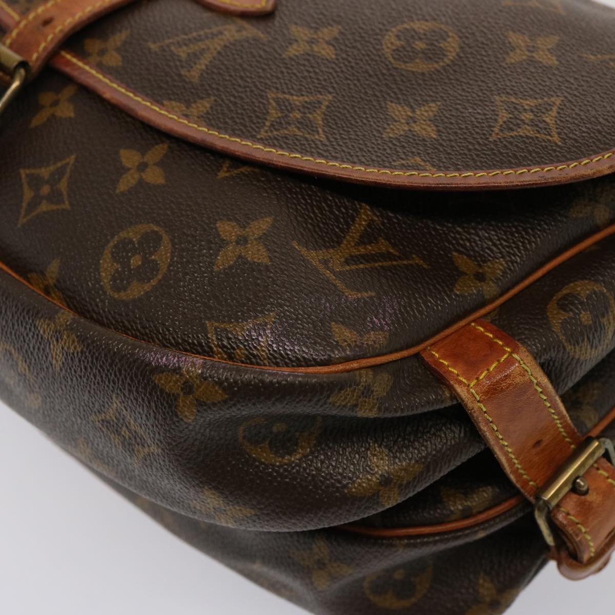 LOUIS VUITTON Monogram Saumur 30 Shoulder Bag M42256 LV 76686