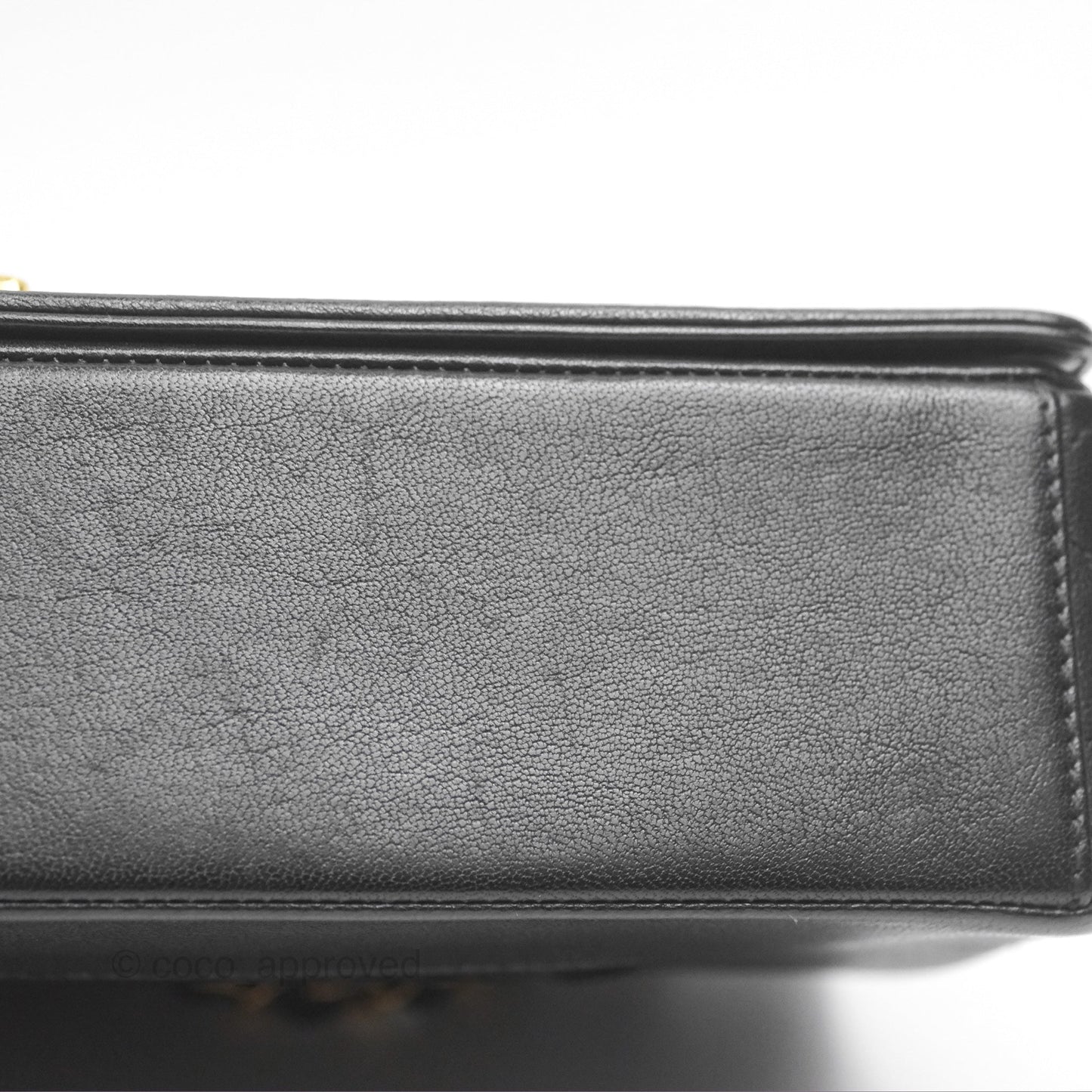 Chanel Mademoiselle Flap Bag Black Calfskin Gold Hardware