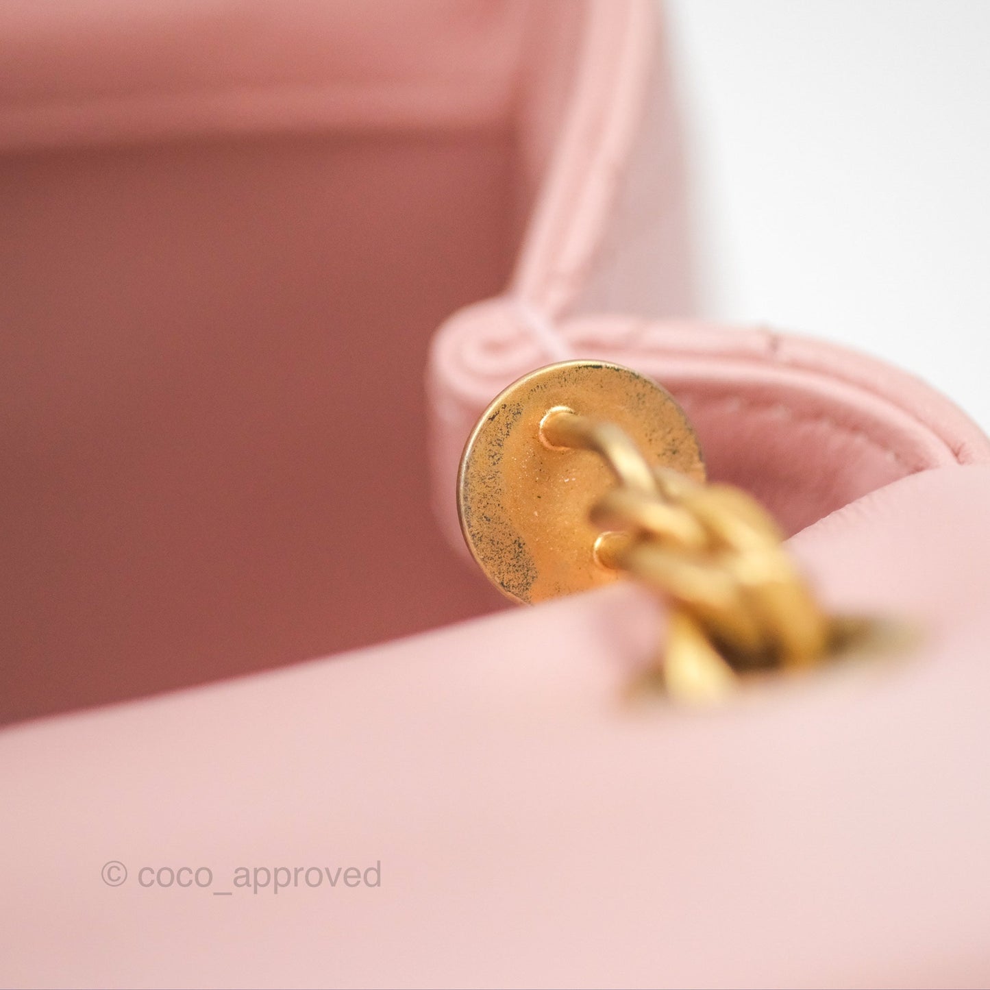 Chanel Sweet Camellia Mini Rectangular Flap Pink Lambskin Aged Gold Hardware 23S