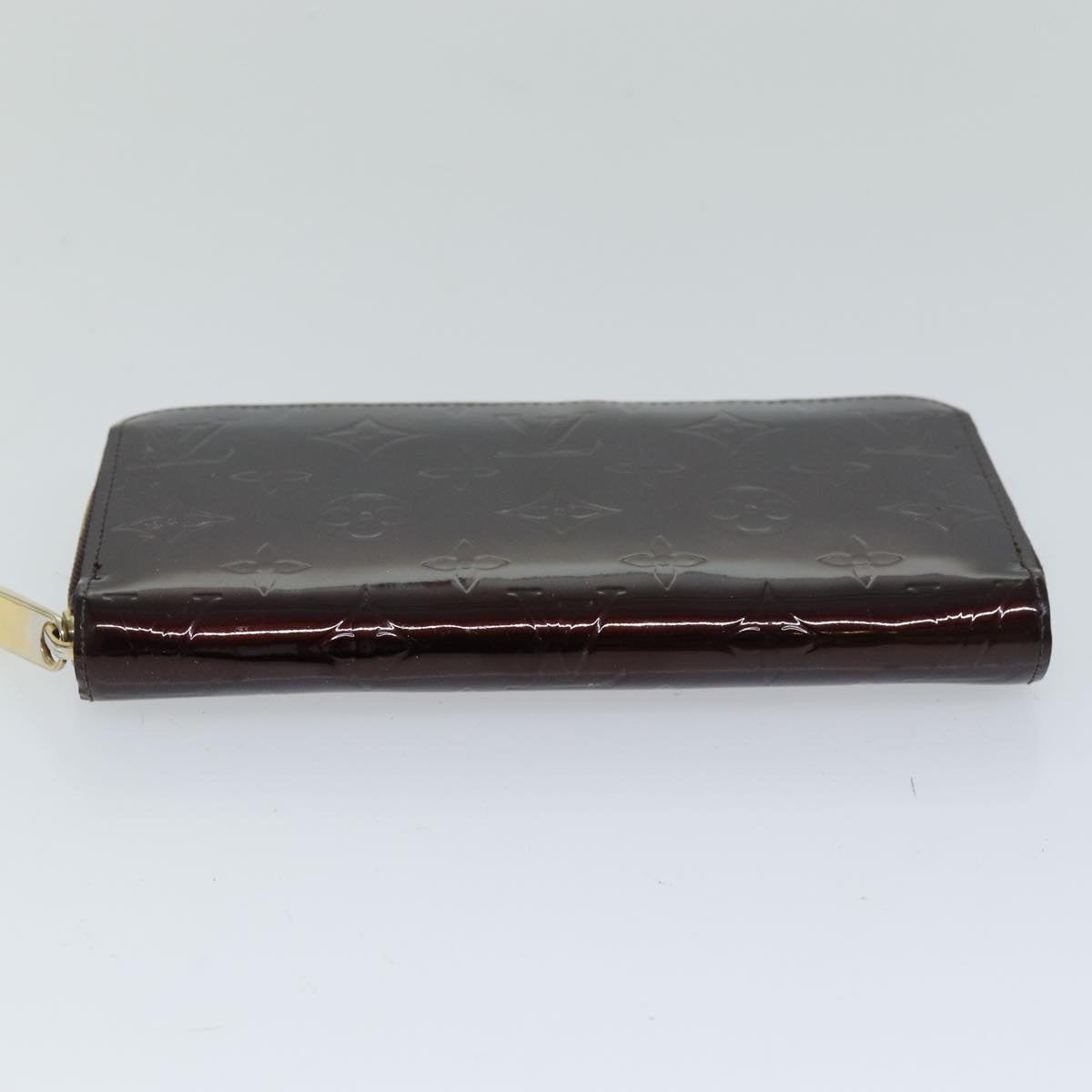 LOUIS VUITTON Monogram Vernis Zippy Wallet Wallet Amarante M93522 LV 76693