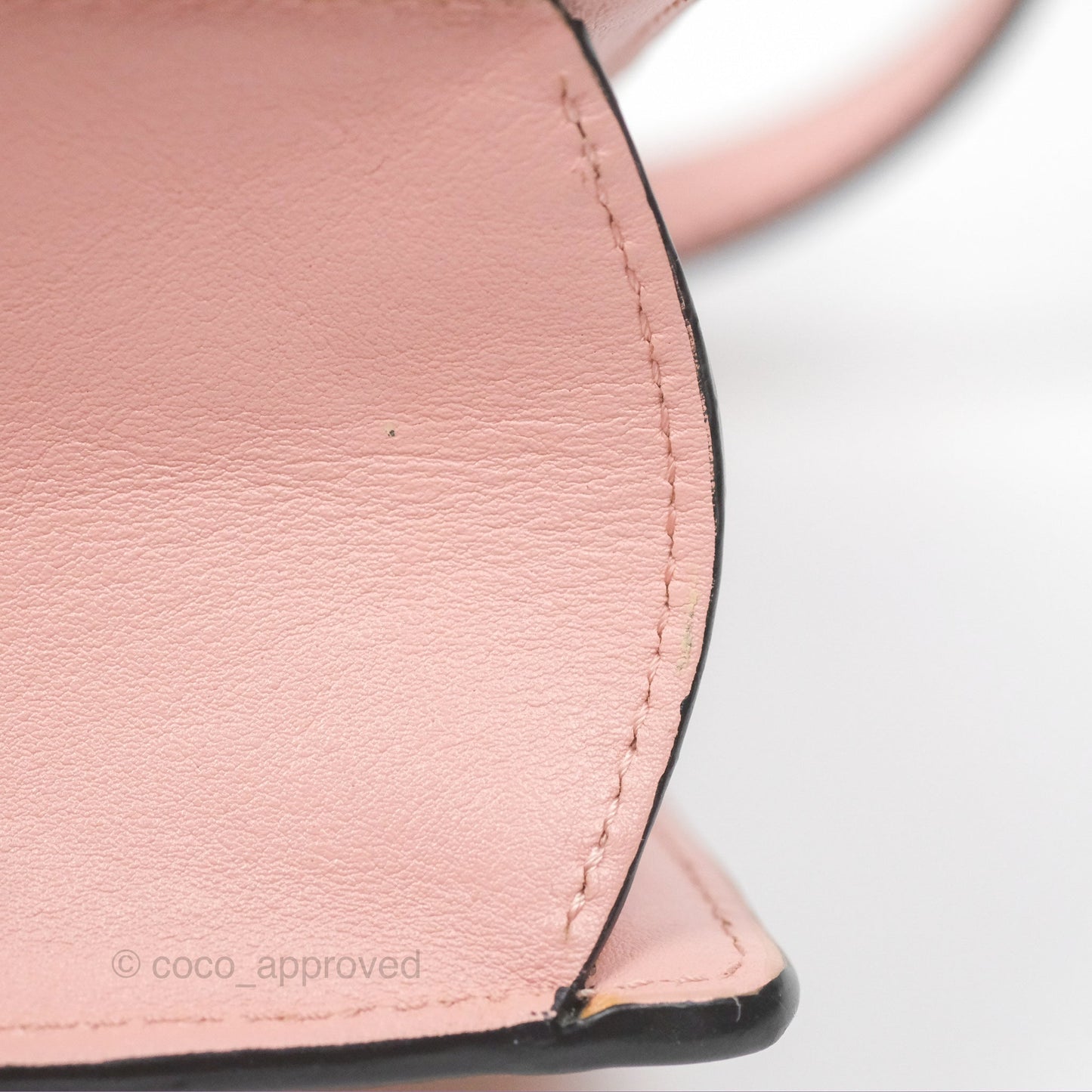 Loewe Small Barcelona Pink White Checkered Calfskin Silver Hardware