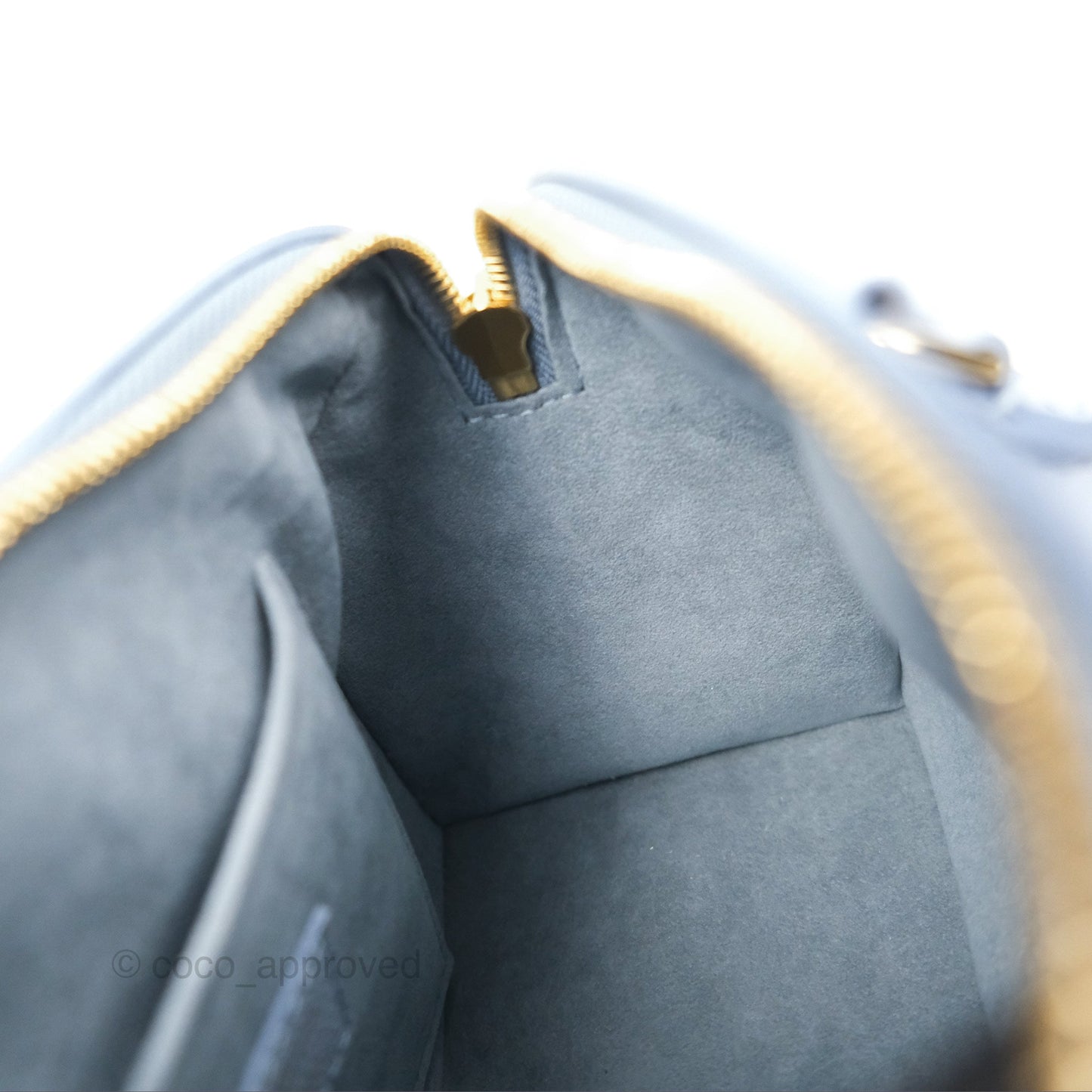 Louis Vuitton Speedy Bandoulière 20 Monogram Empreinte Leather Blue Hour