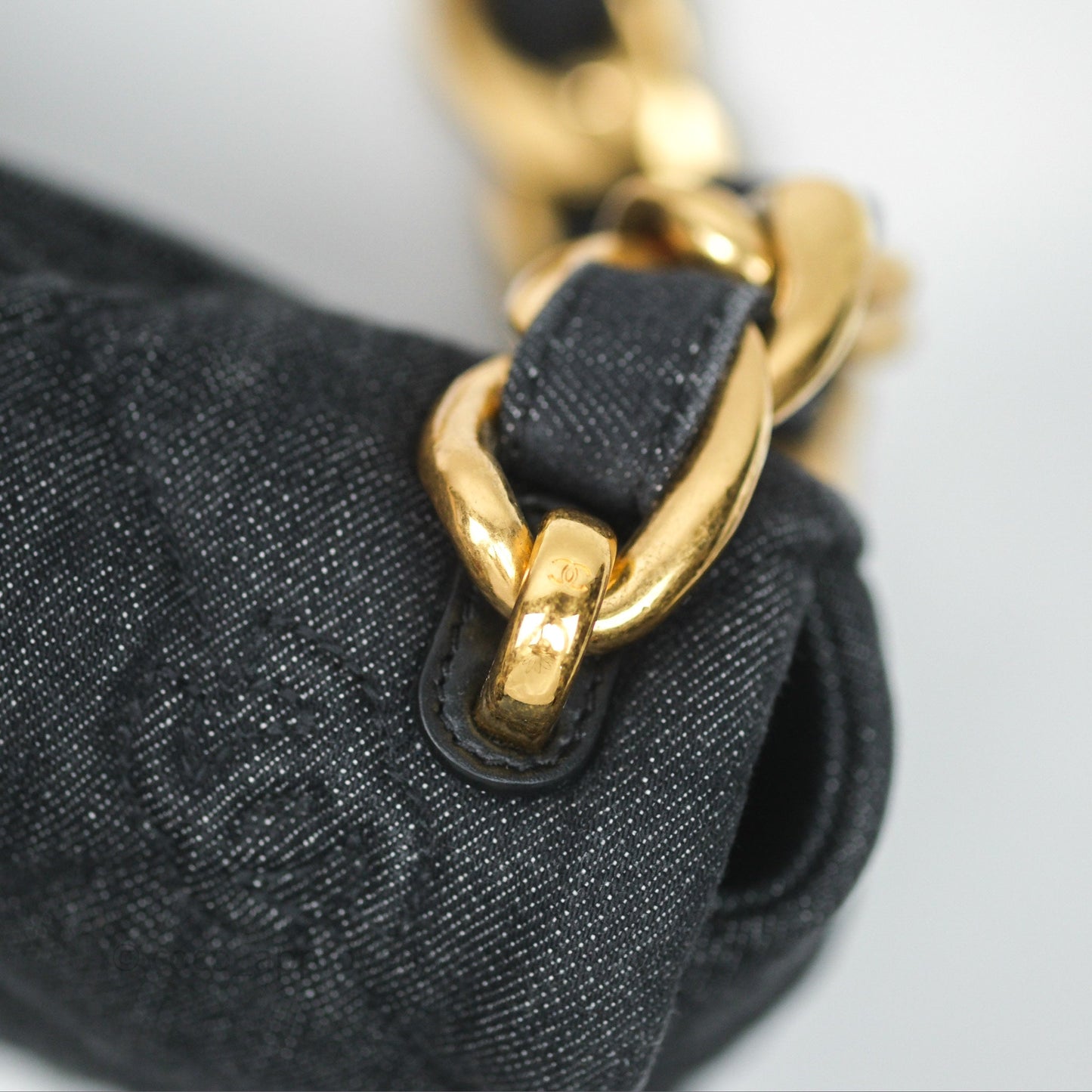Chanel Medium Funky Town Flap Denim Aged Gold Hardware 22S