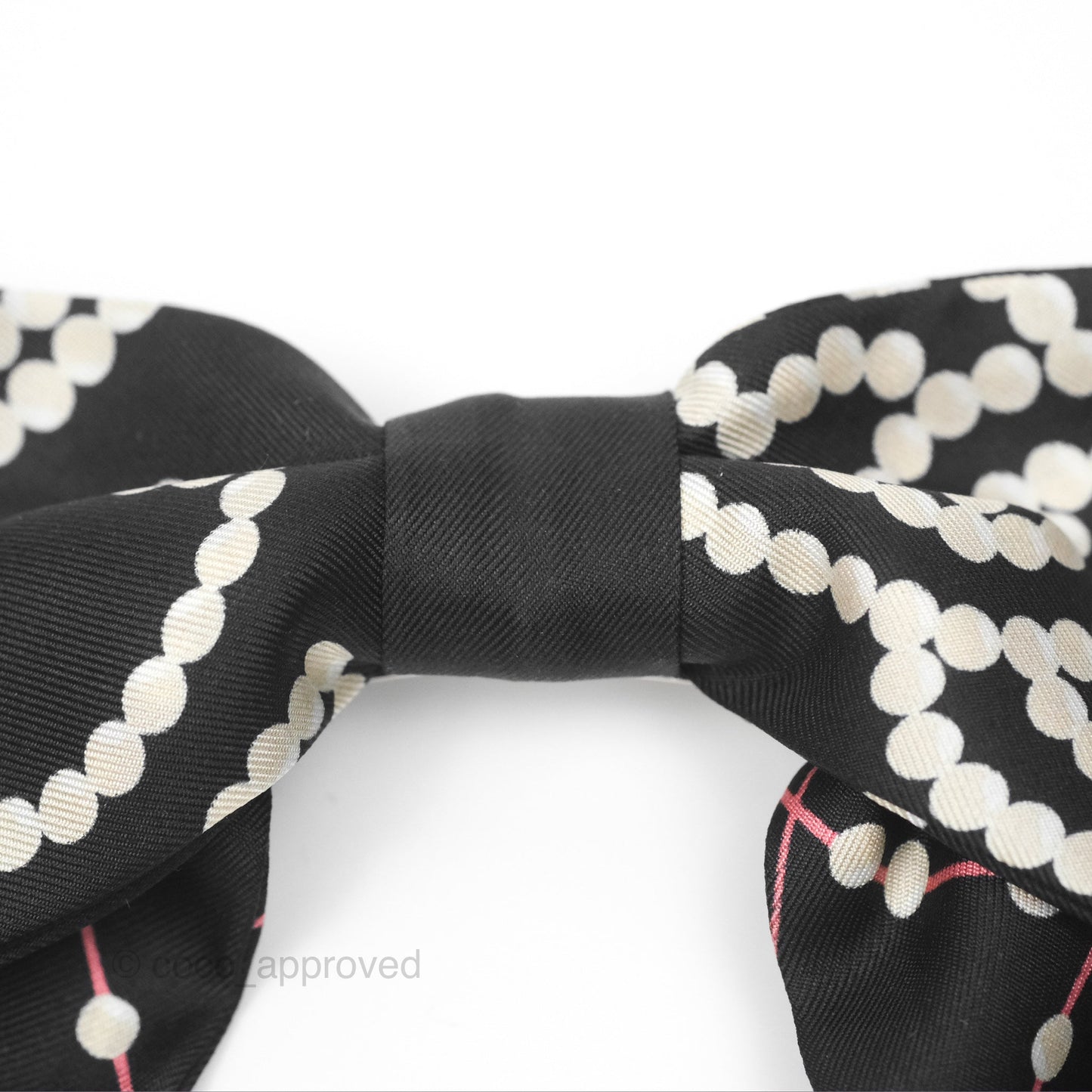 Chanel Bow Silk Hair Accessory Black