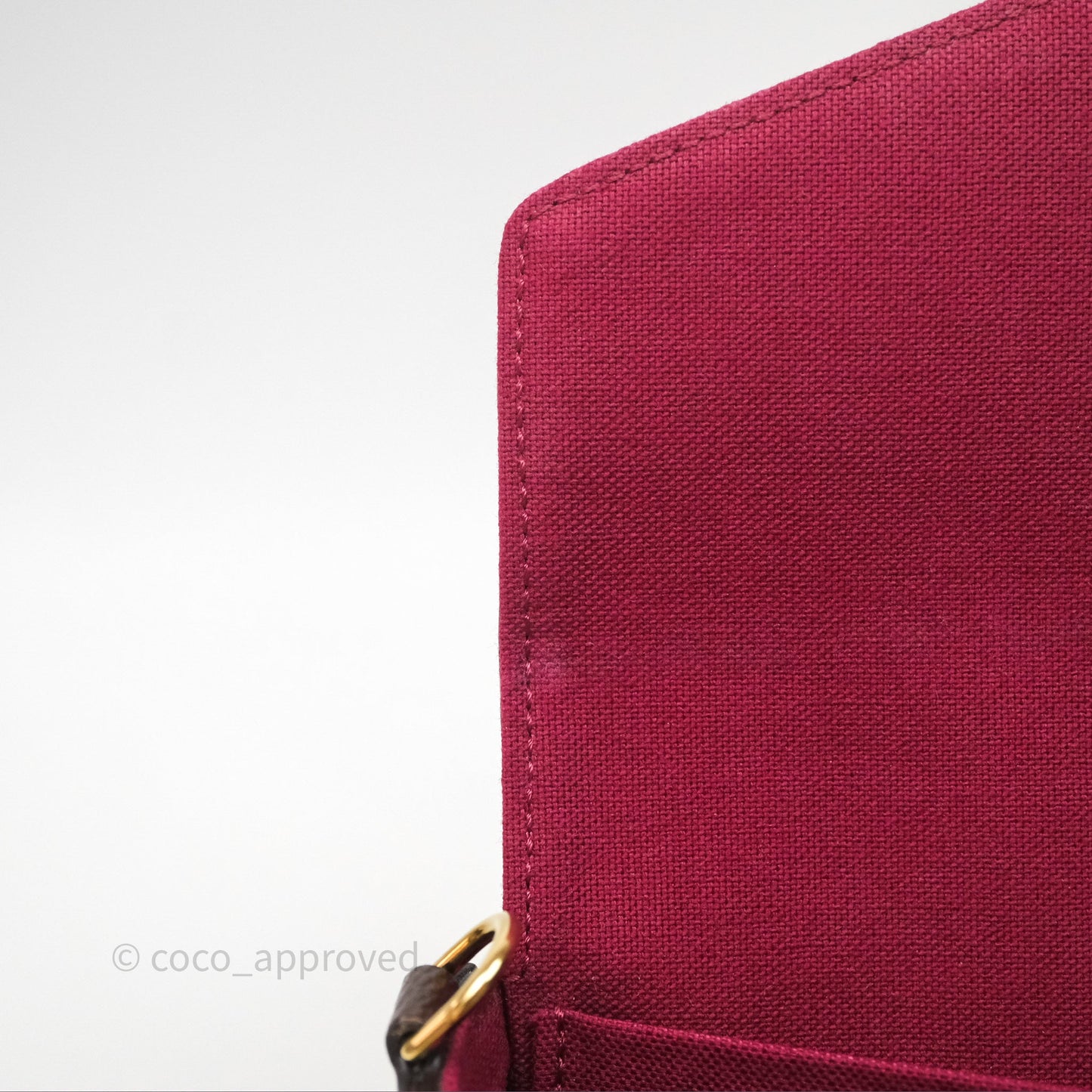 Louis Vuitton Félicie Pochette Clutch Monogram Canvas Gold Hardware