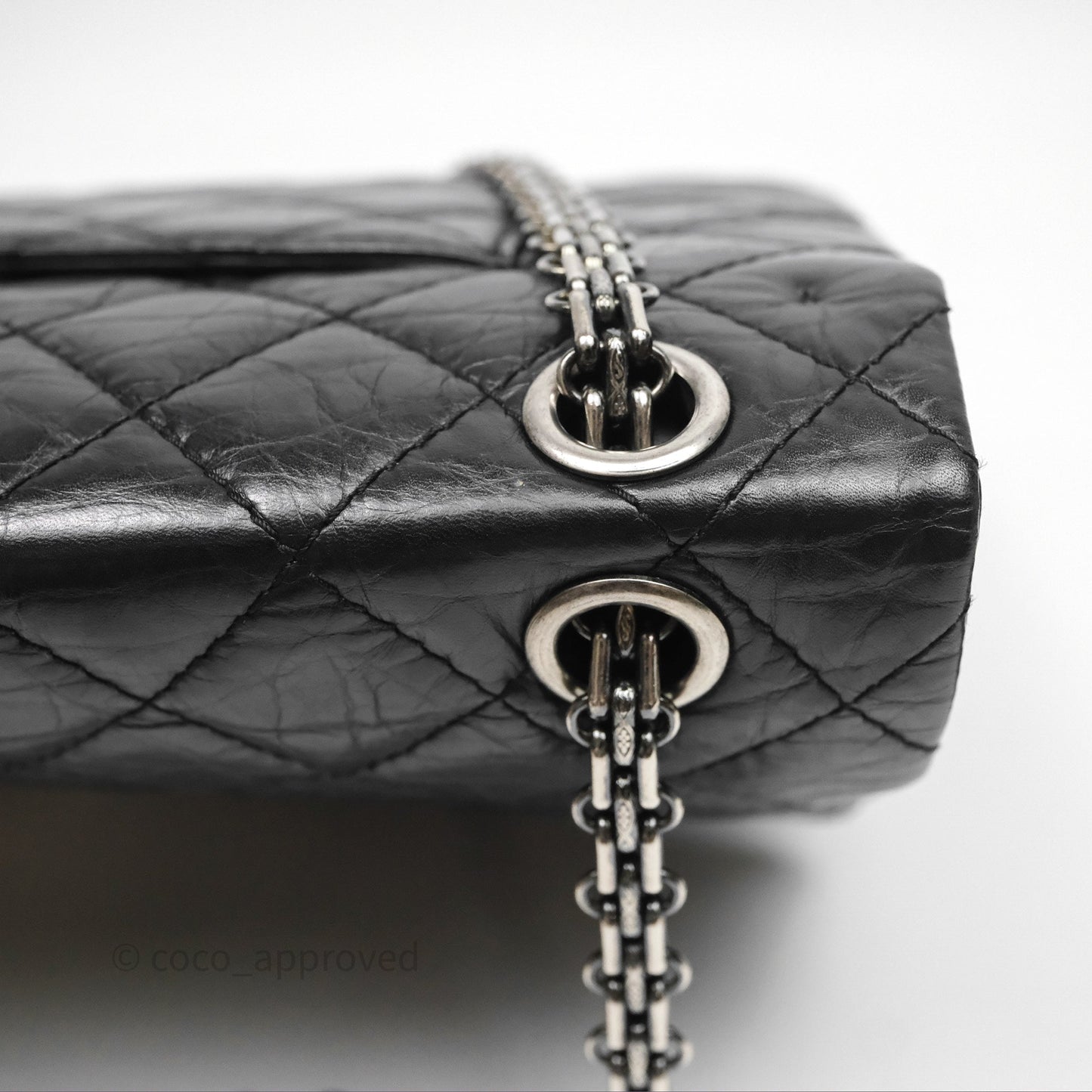 Chanel Reissue Quilted Aged Calfskin Black Ruthenium Hardware 226