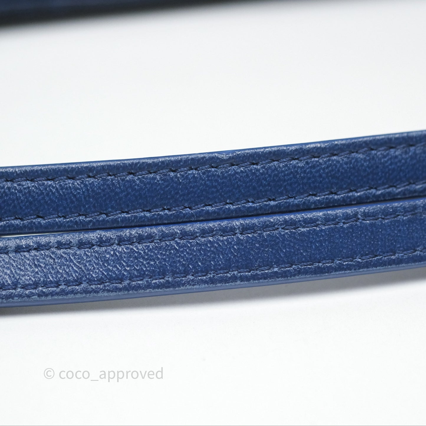 Chanel Quilted Bowling Tote Royal Blue Patent Silver Hardware