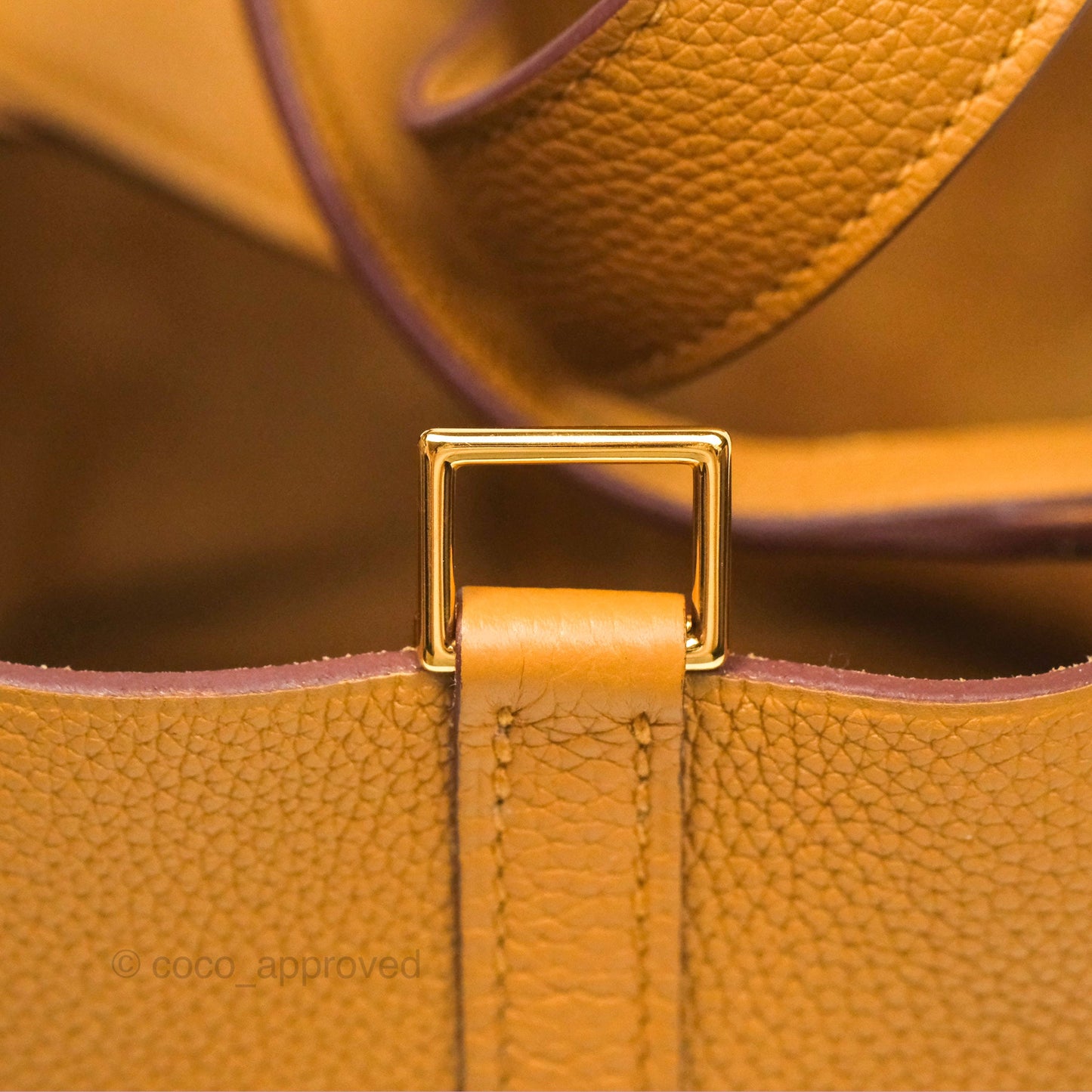 Hermès Picotin 22 Sesame 2S Clemence Gold Hardware