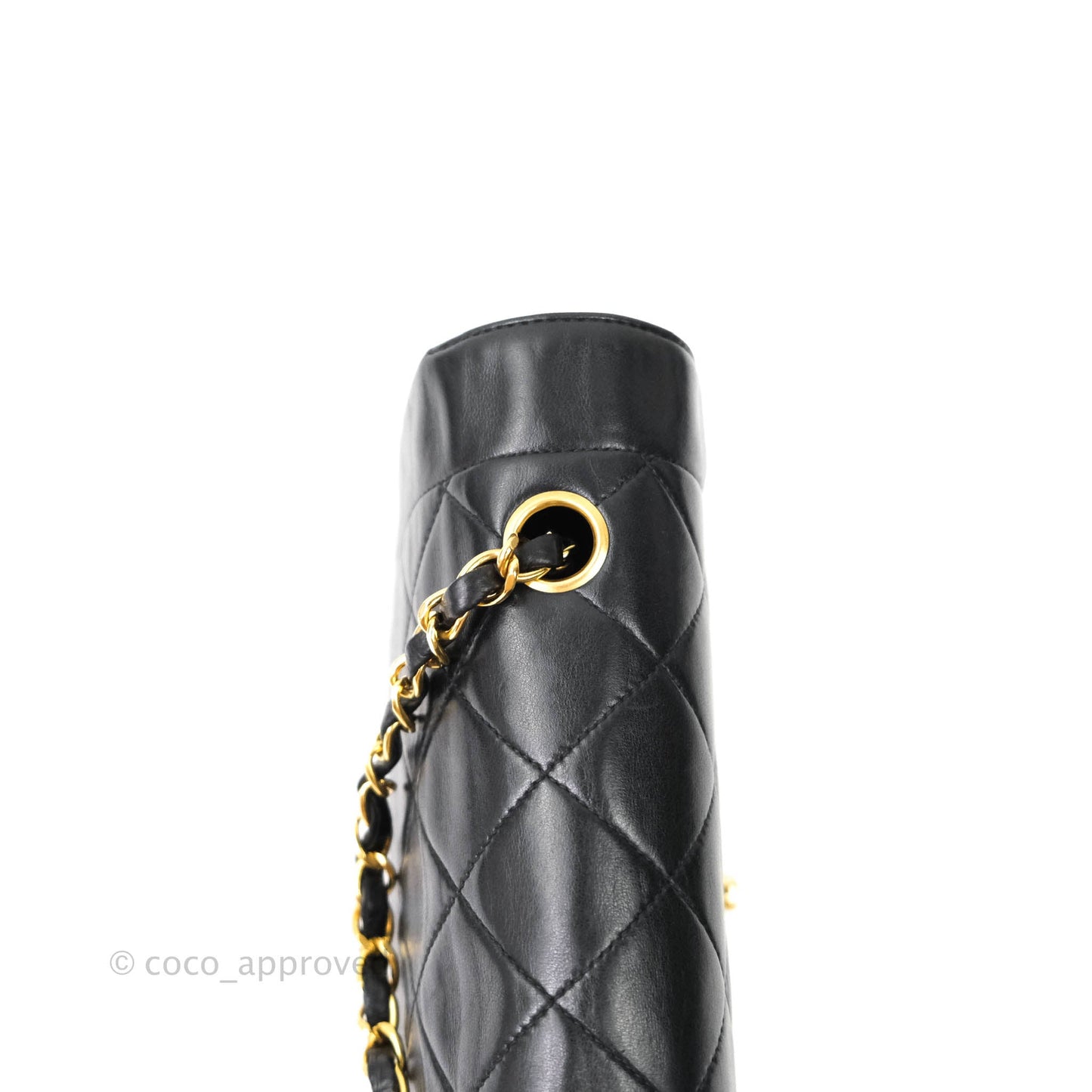Chanel Black Quilted Lambskin Small Vintage Classic Diana Flap Bag