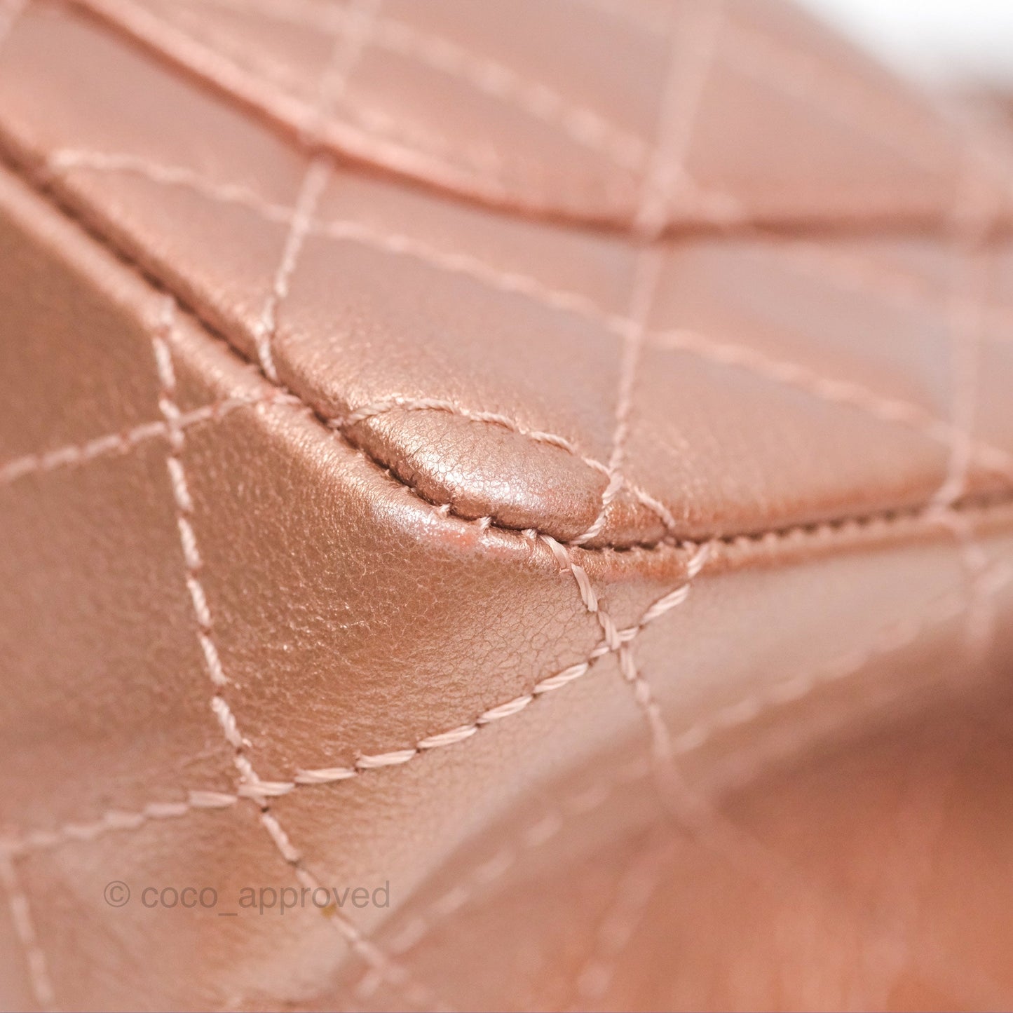 Chanel Mini Reissue 224 Copper Metallic Calfskin Rose Gold