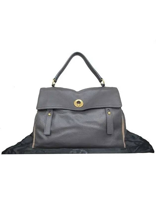 Luxury Saint Laurent YSL Mouth Tote Bag