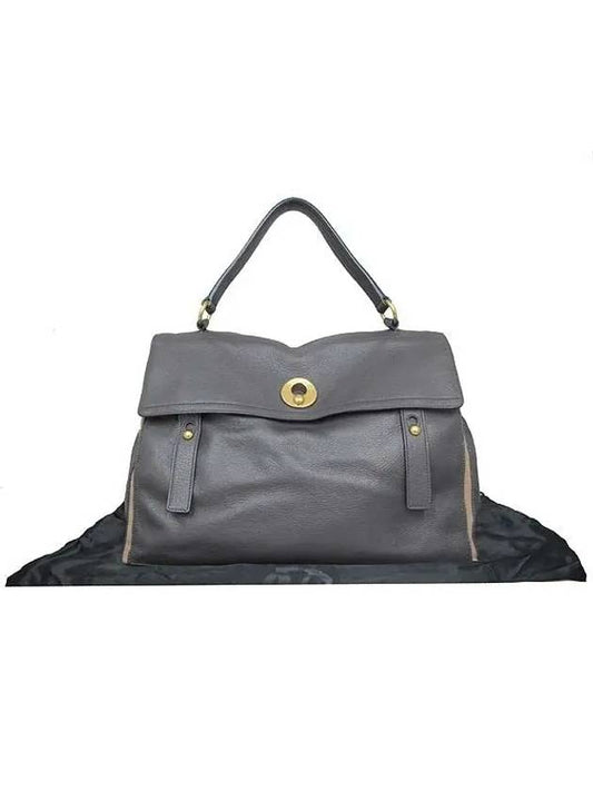 Luxury Saint Laurent YSL Mouth Tote Bag