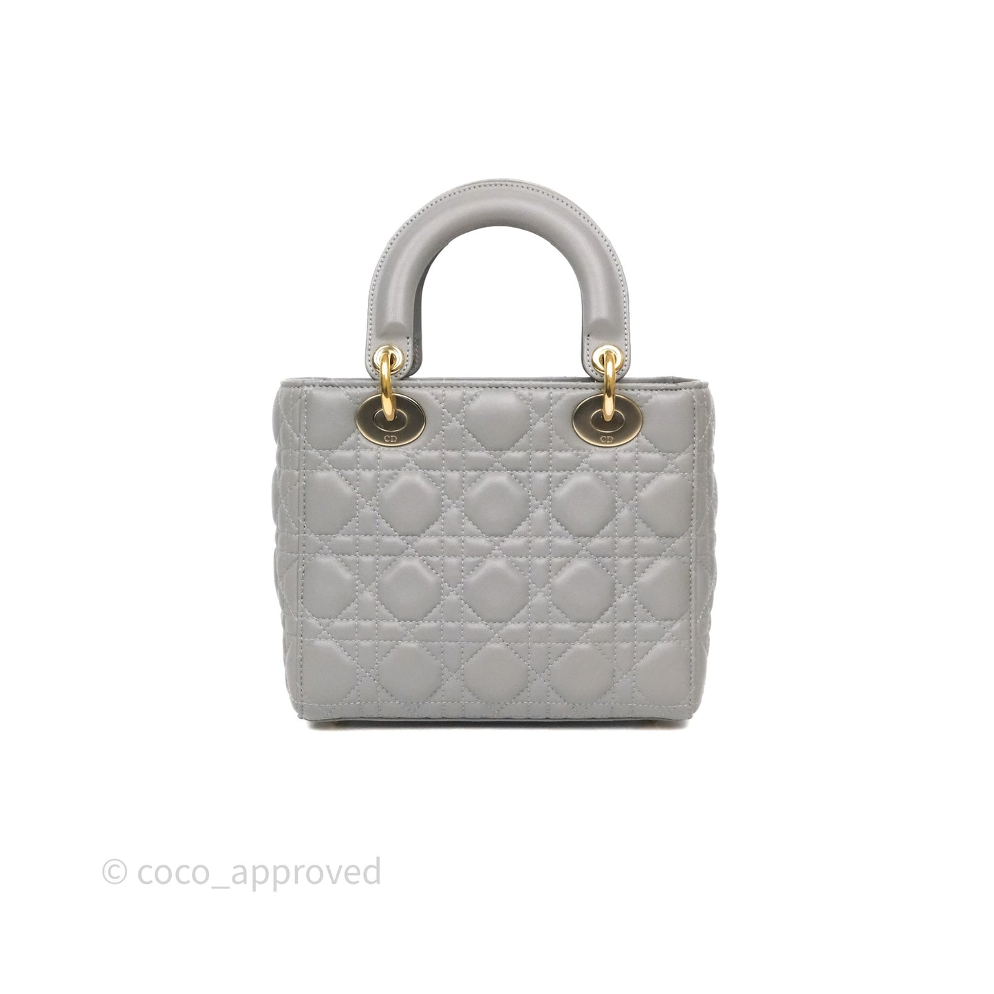 Dior Lady Dior My ABCDior Grey Lambskin Cannage