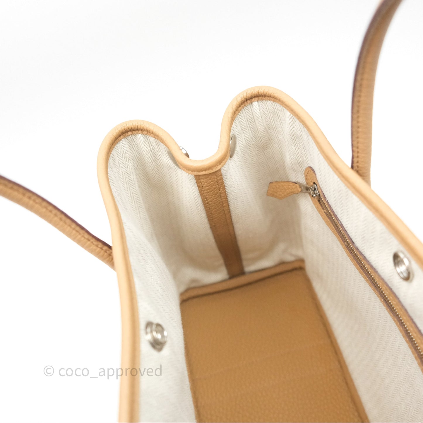 Hermès Garden Party 30 Biscuit 48 Negonda Palladium Hardware