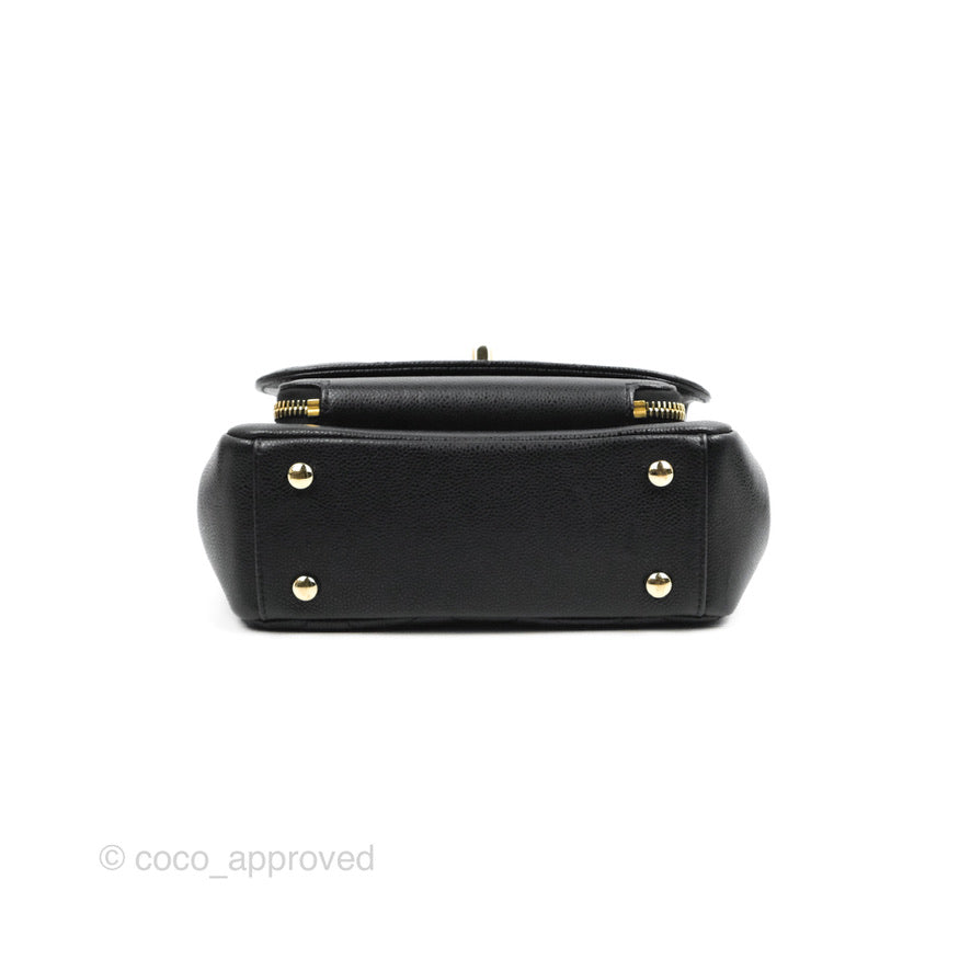 Chanel Quilted Small Business Affinity Flap Black Caviar Gold Hardware