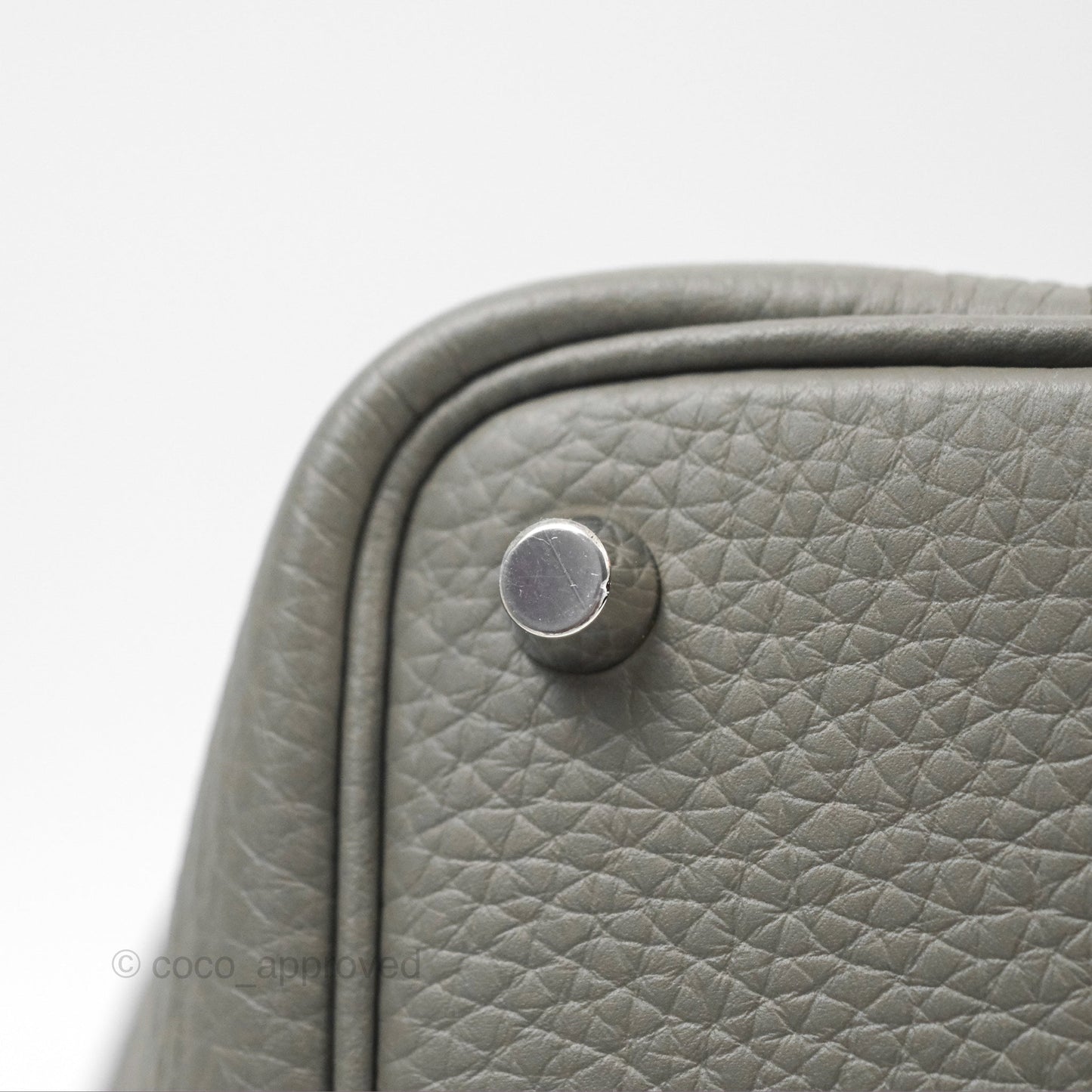 Hermès Picotin Lock 18 Gris Meyer 0L Clemence Palladium Hardware