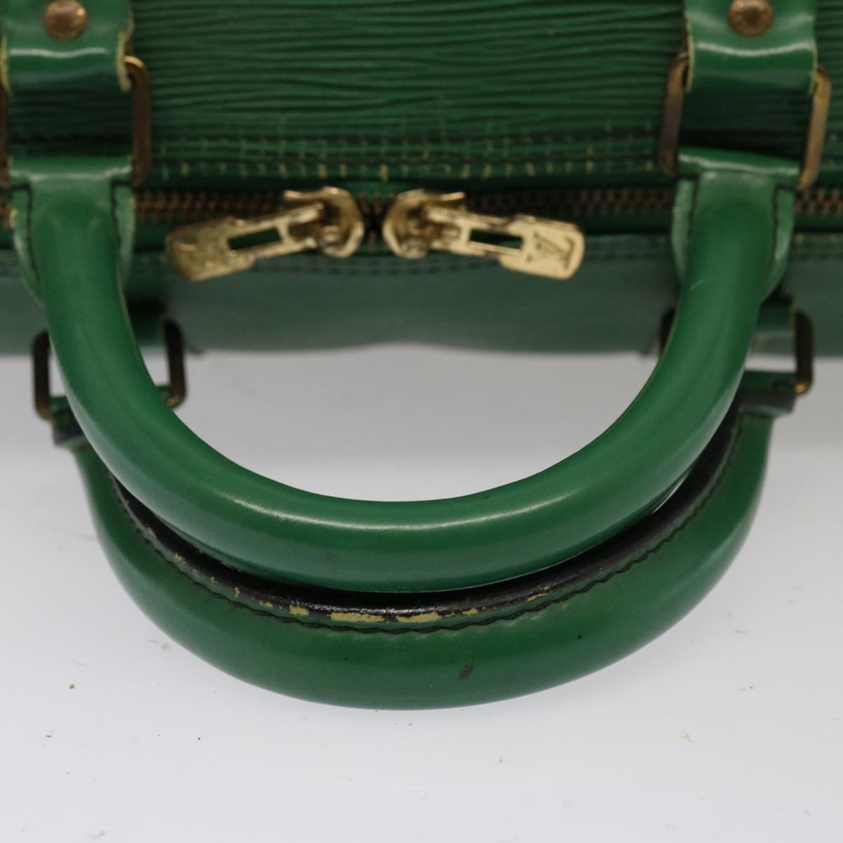 LOUIS VUITTON Epi Keepall 50 Boston Bag Green M42964 LV 76865
