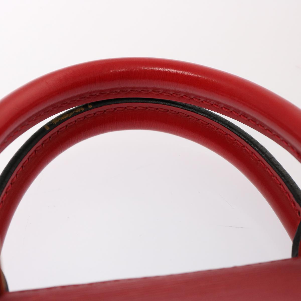 LOUIS VUITTON Epi Sac Triangle Hand Bag Red M52097 LV 76867