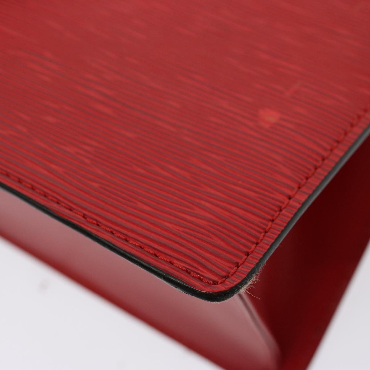 LOUIS VUITTON Epi Sac Triangle Hand Bag Red M52097 LV 76867