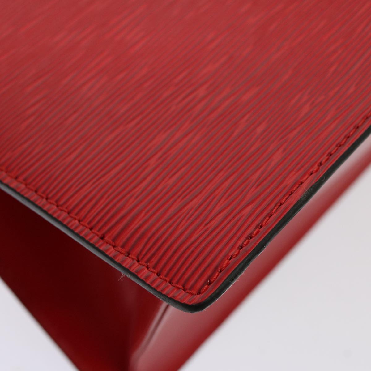 LOUIS VUITTON Epi Sac Triangle Hand Bag Red M52097 LV 76867