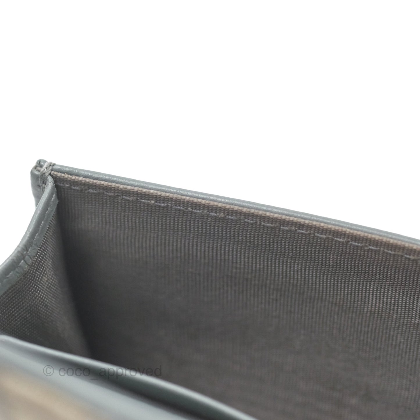 Christian Dior Saddle Bloom Card Holder Gray Dior Oblique Jacquard