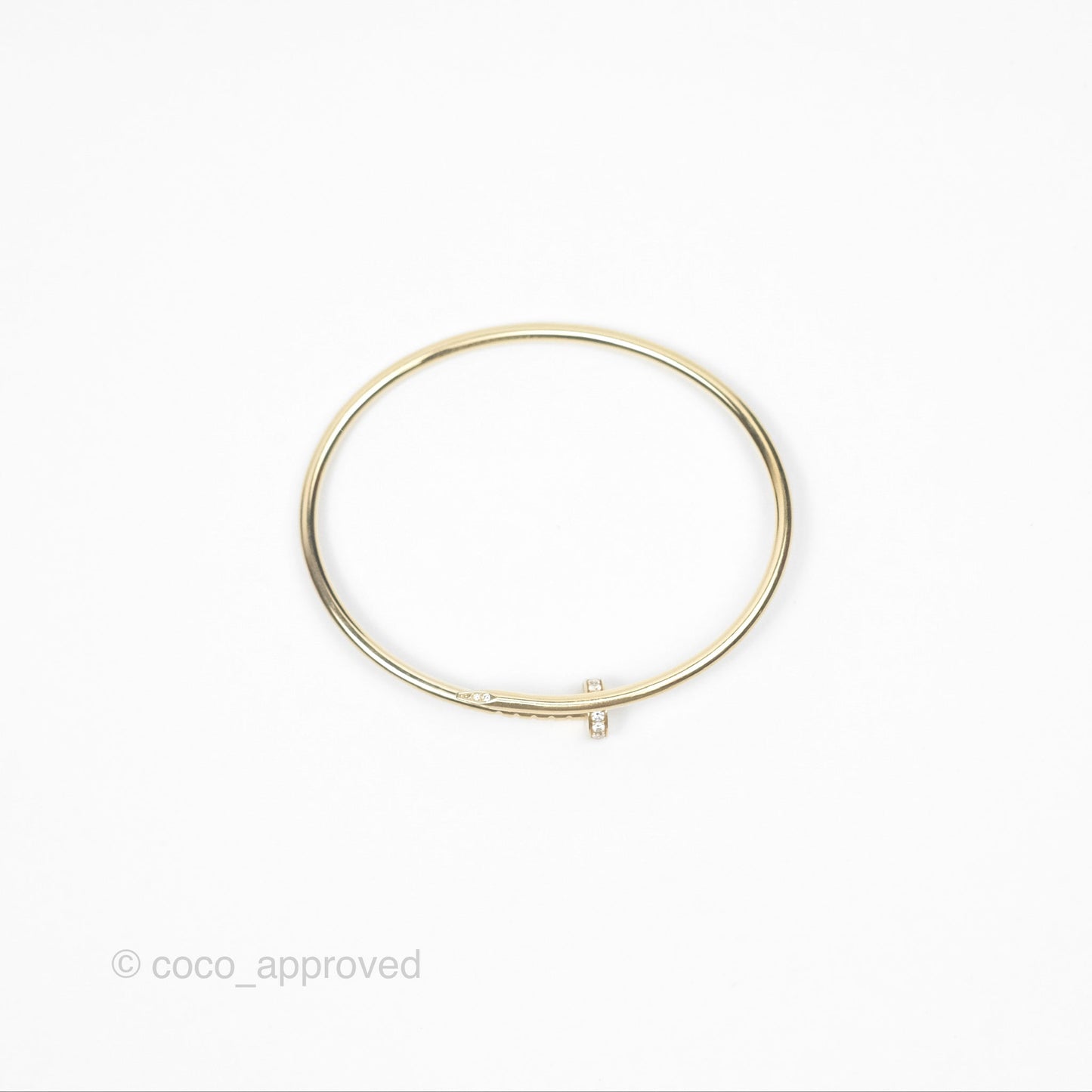 Cartier Small Juste Un Clou Bracelet 18K Yellow Gold Diamond