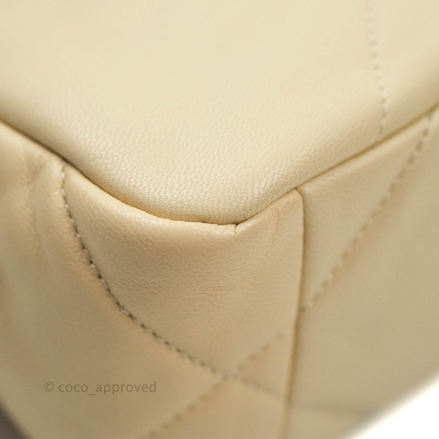 Chanel 19 Small Beige Goatskin Mixed Hardware