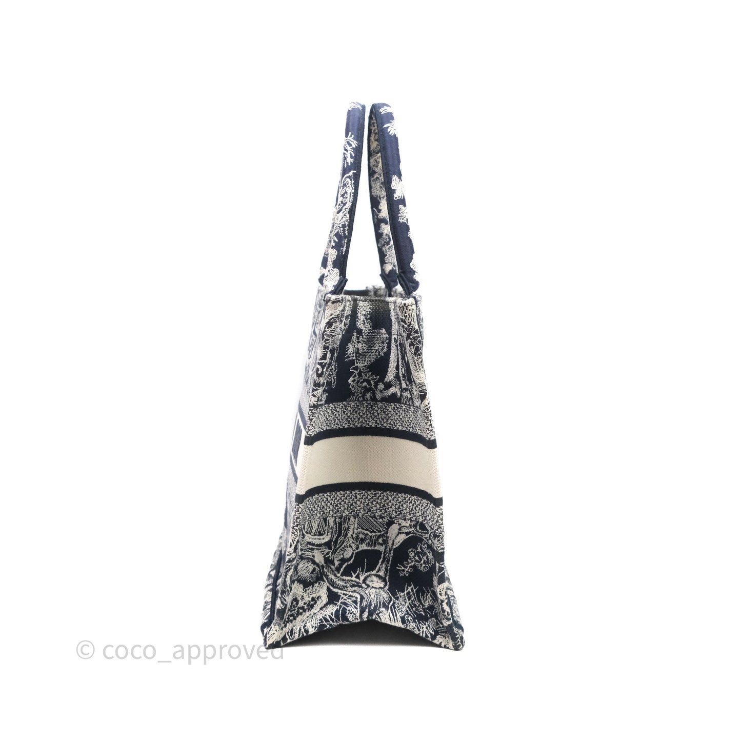 Christian Dior Toile De Jouy Medium Book Tote Canvas