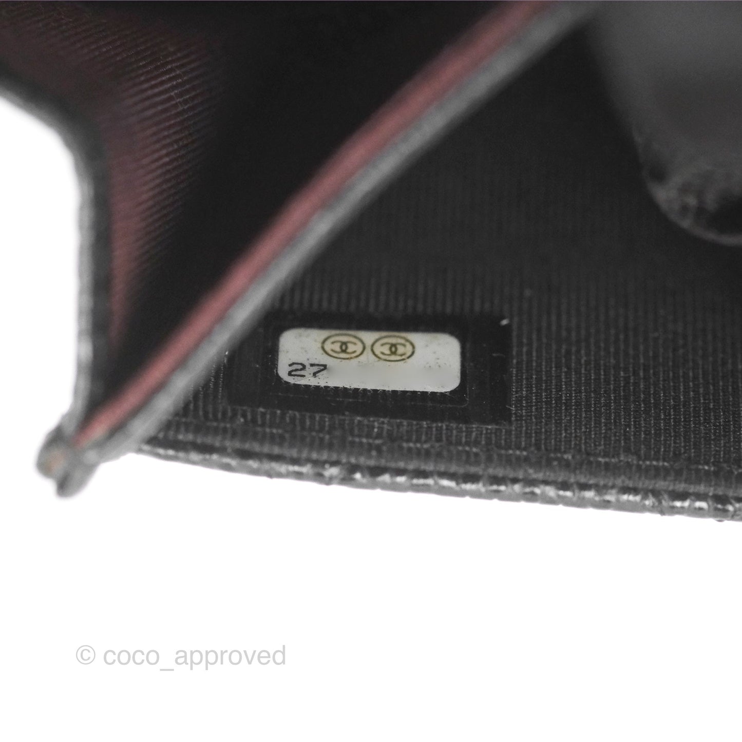 Chanel Classic Quilted Flap Card Holder Black Caviar Gold Hardware