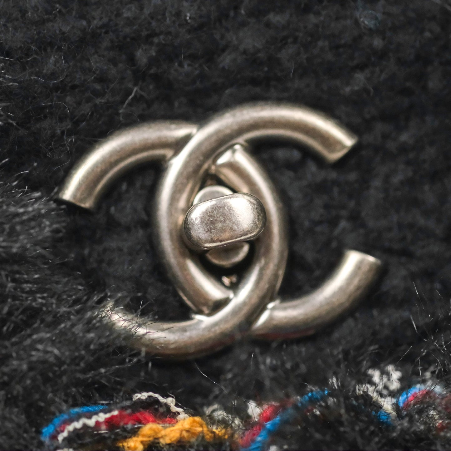 Chanel Fantasy Fur Flap Bag Ruthenium Hardware
