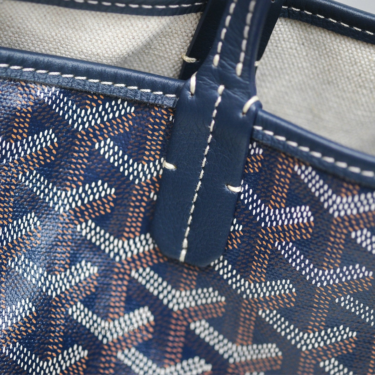 Goyard St Louis Tote PM Navy