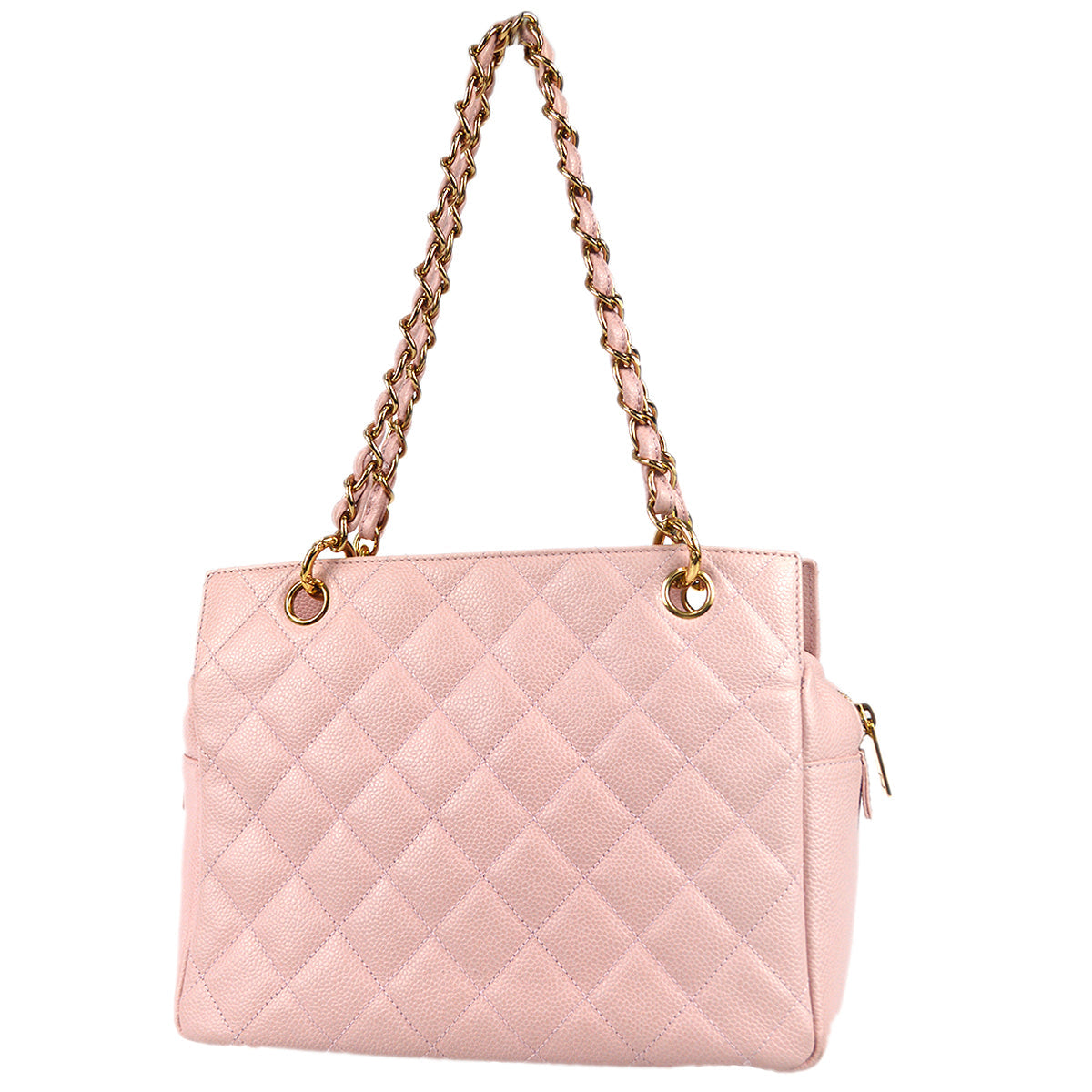 Luxury Chanel 2001-2003 Petite Timeless Tote PTT Pink Caviar