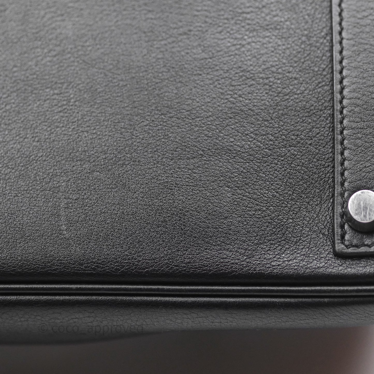 Hermès Birkin 30 Noir 89 Evergrain Palladium Hardware