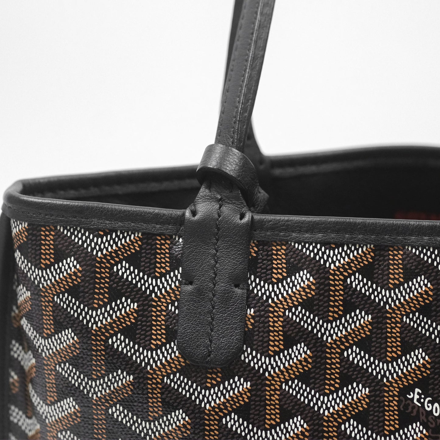 Goyard Anjou Mini Bag Goyardine Canvas Black