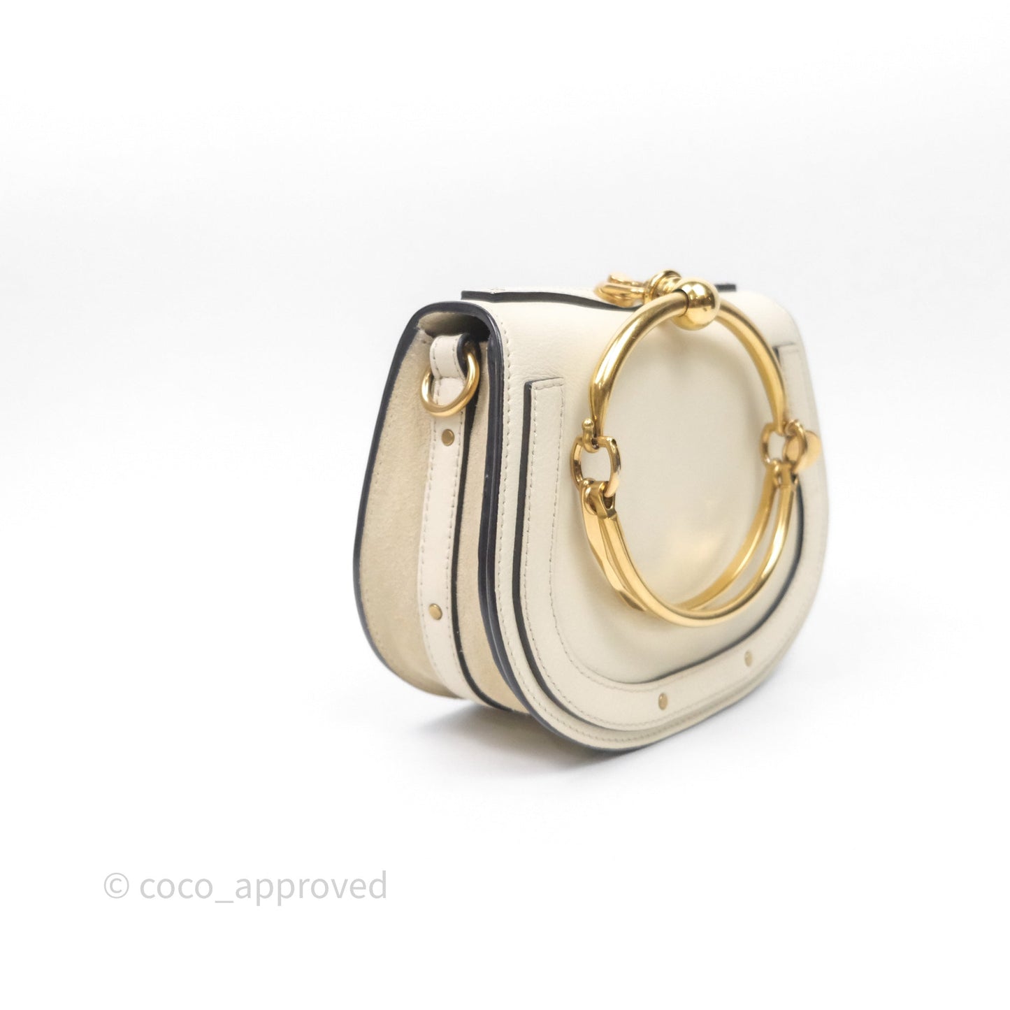 Chloé Nile Crossbody Bag White Calfskin