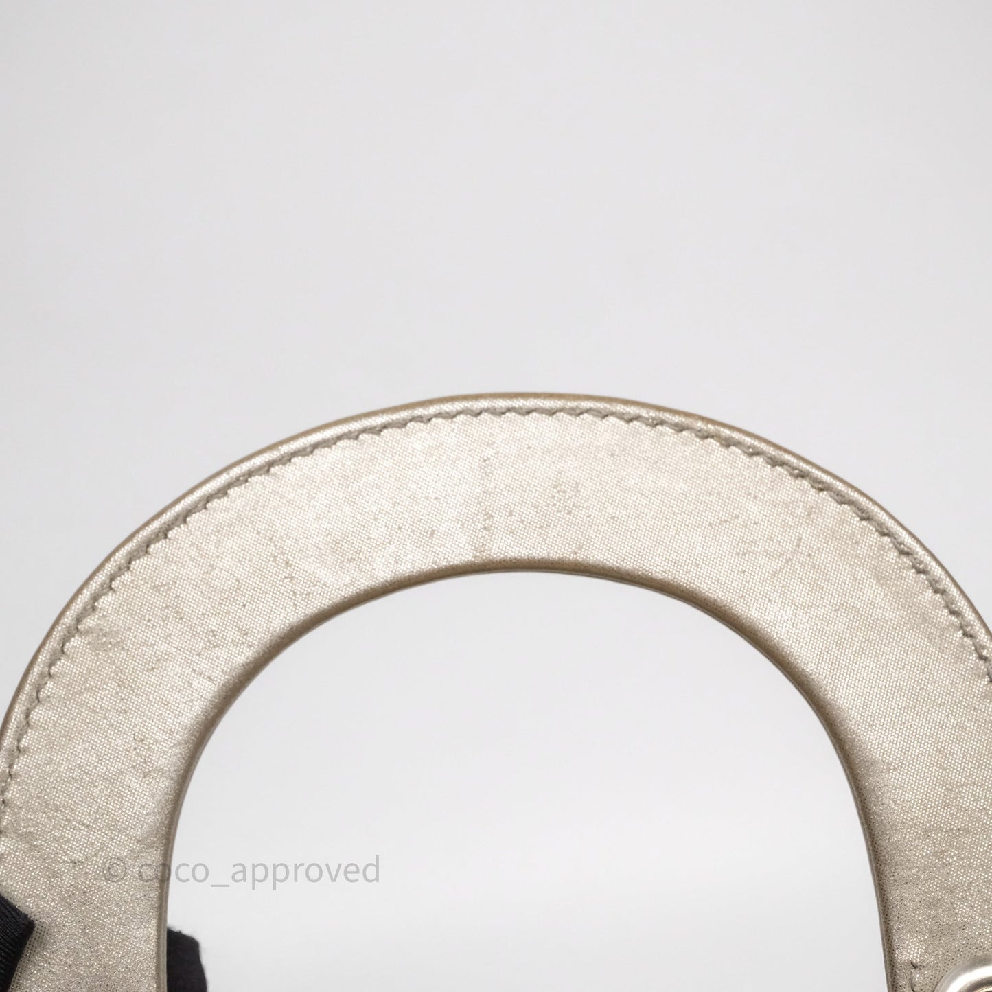 Christian Dior Mini Lady Dior Metallic Silver Nubuck Silver Hardware