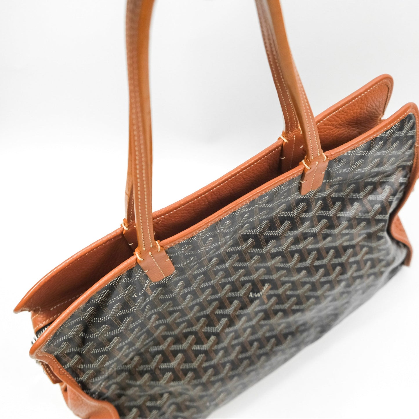 Goyard Hardy Pet Carrier PM Goyardine Canvas Black Tan