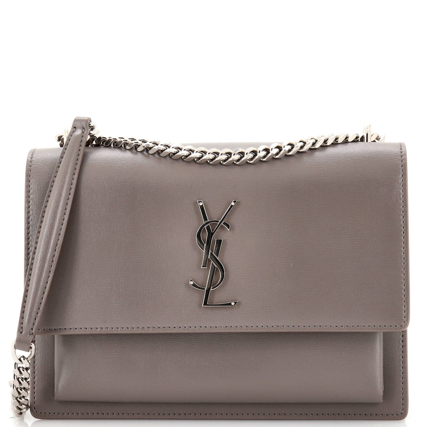 Luxury Saint Laurent Sunset Crossbody Bag Leather Medium