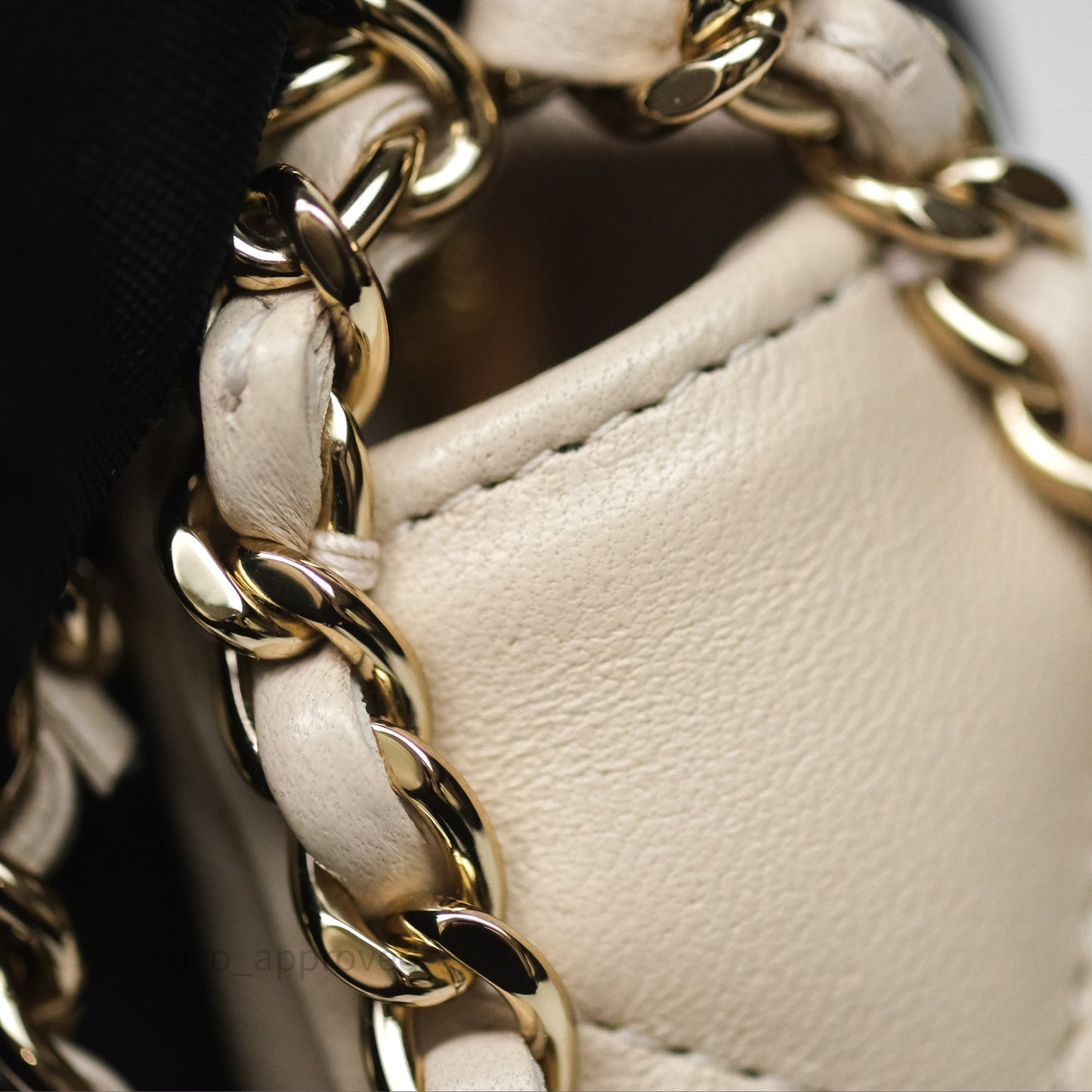 Chanel Small Hobo Bag Light Beige Lambskin Gold Hardware 23P