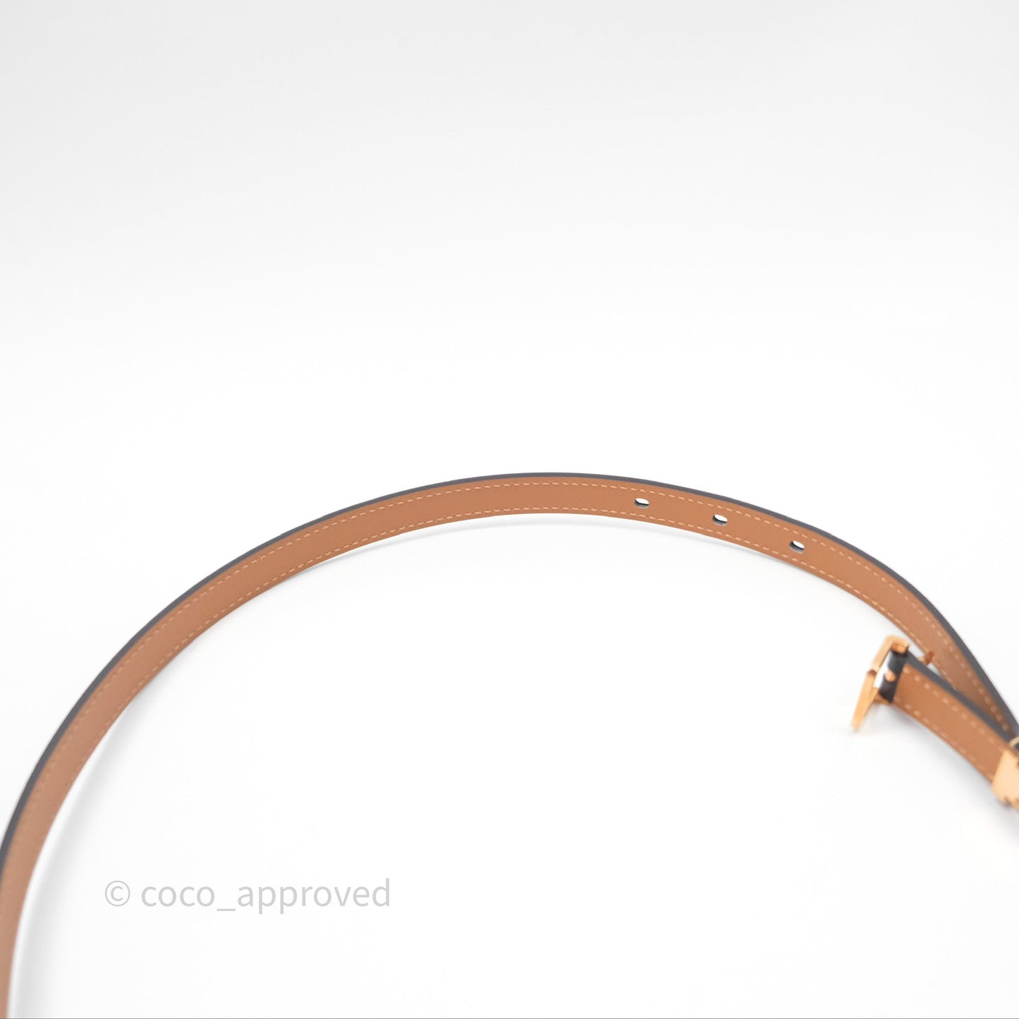 Hermès Pop H 15 Belt Noir Epsom Rose Gold Hardware