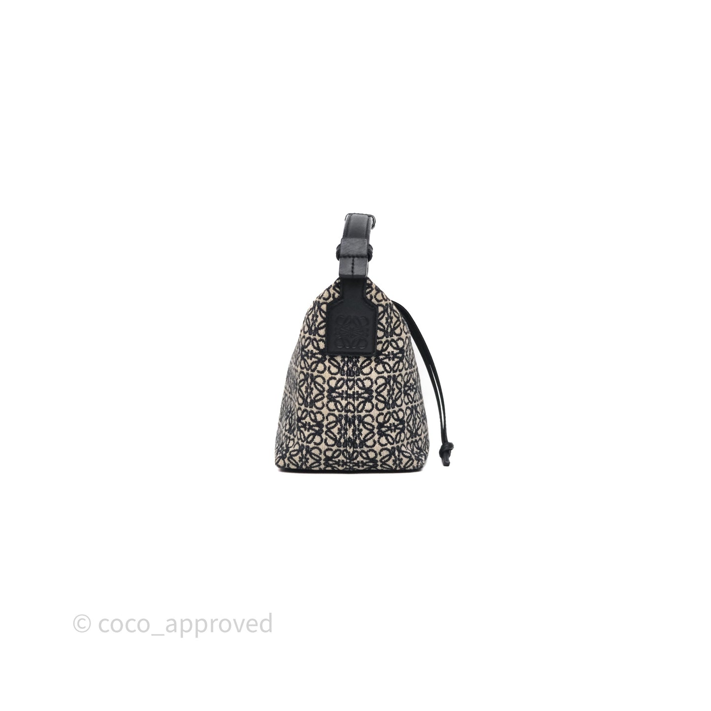 Loewe Small Cubi bag in Anagram Jacquard & Calfskin Navy/Black