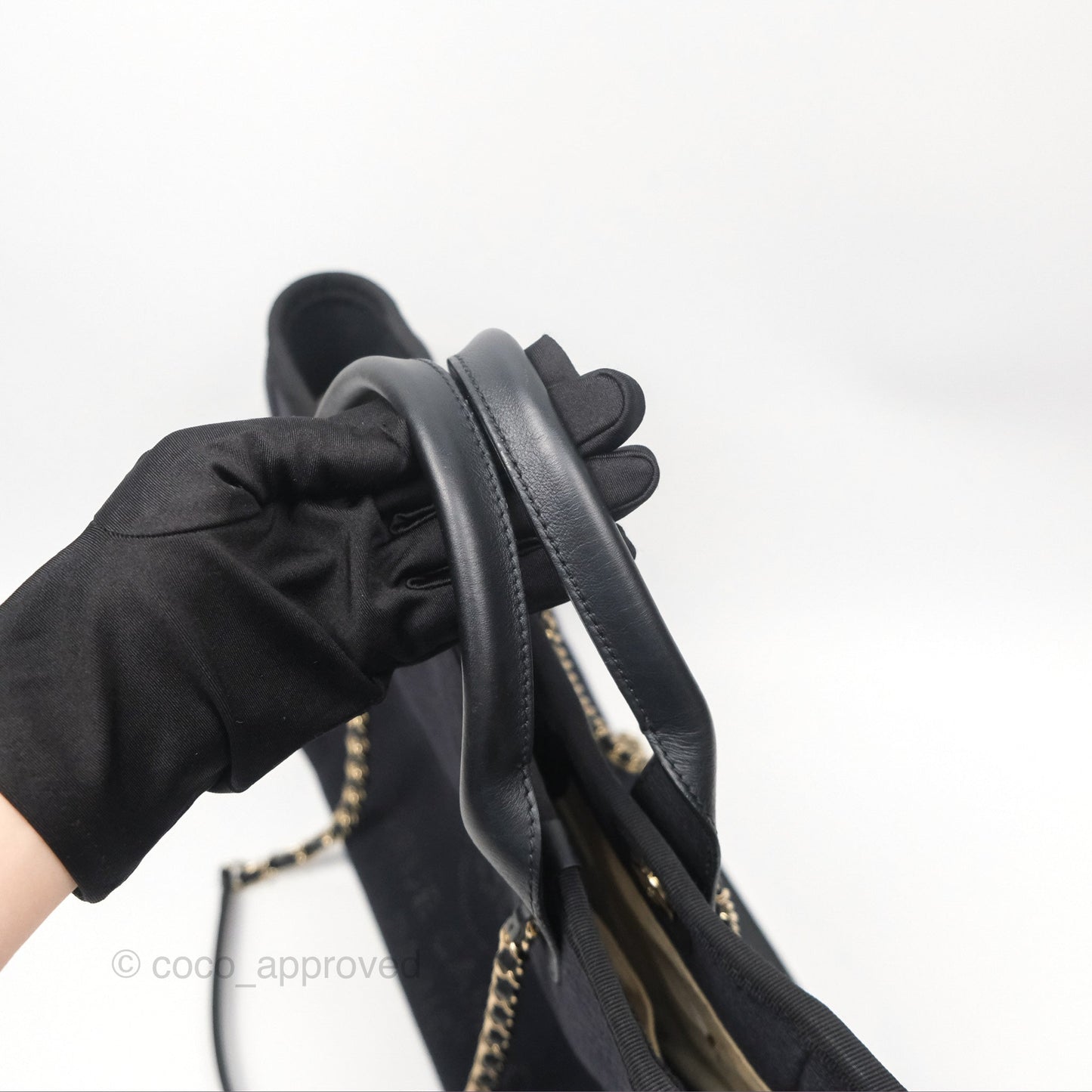 Chanel New Small Deauville Navy Canvas