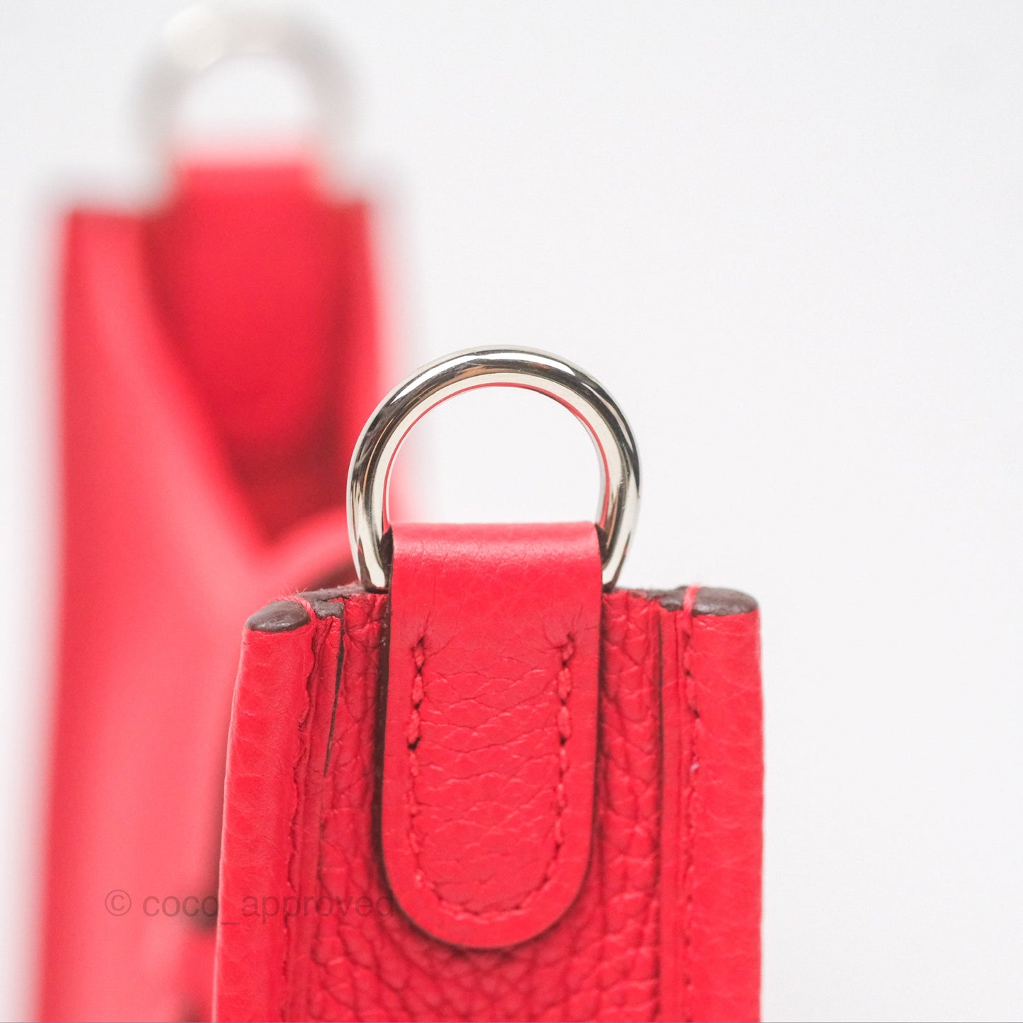 Hermès Mini Evelyne 16 Amazone Rouge de Coeur TM Palladium Hardware