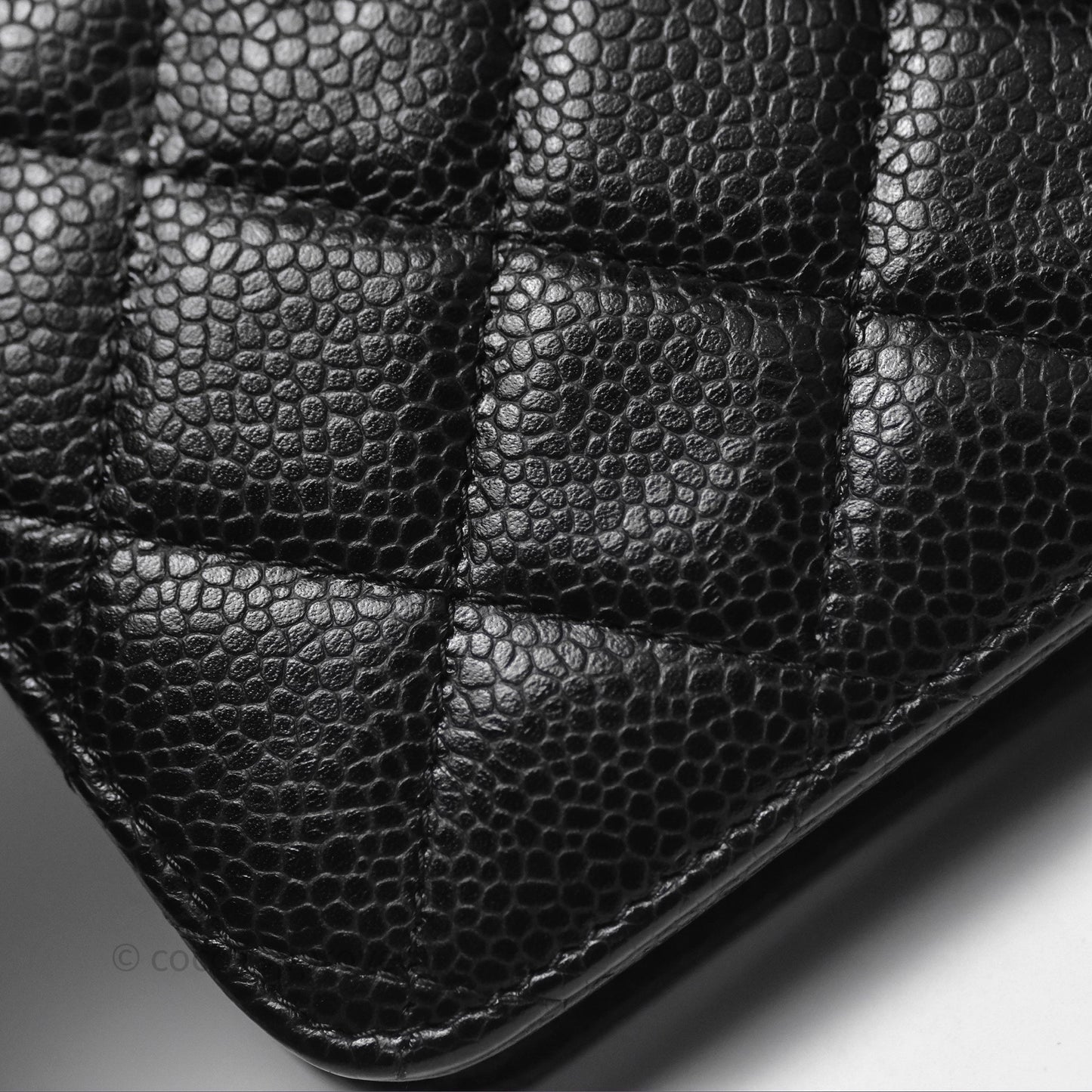 Chanel Quilted WOC Black Caviar Gold Hardware