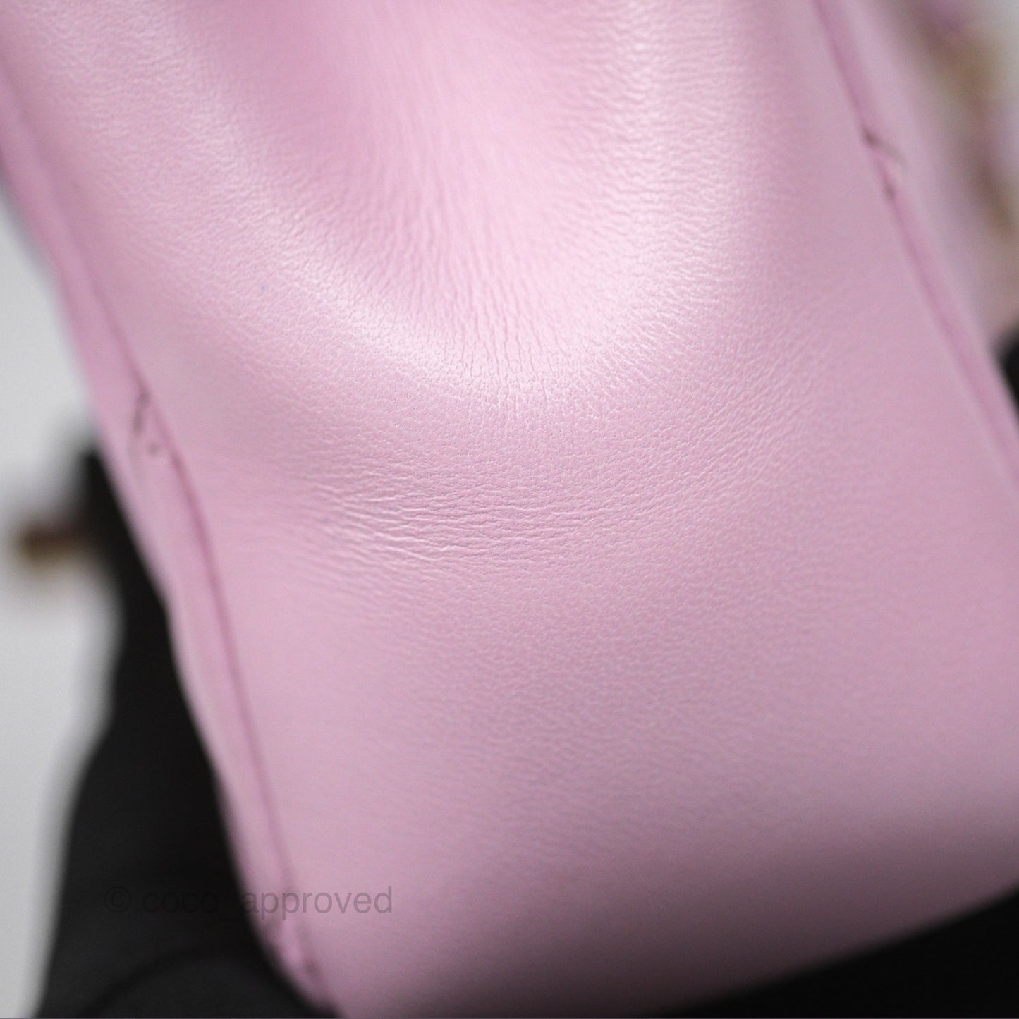 Chanel Quilted Flap Bag Pink Lambskin Aged Gold Hardware