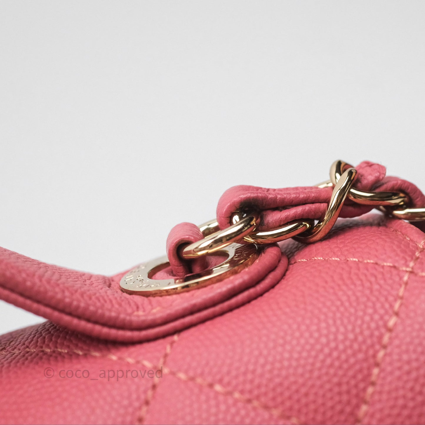 Chanel Quilted Medium Business Affinity Flap Rose Pink Caviar Gold Hardware