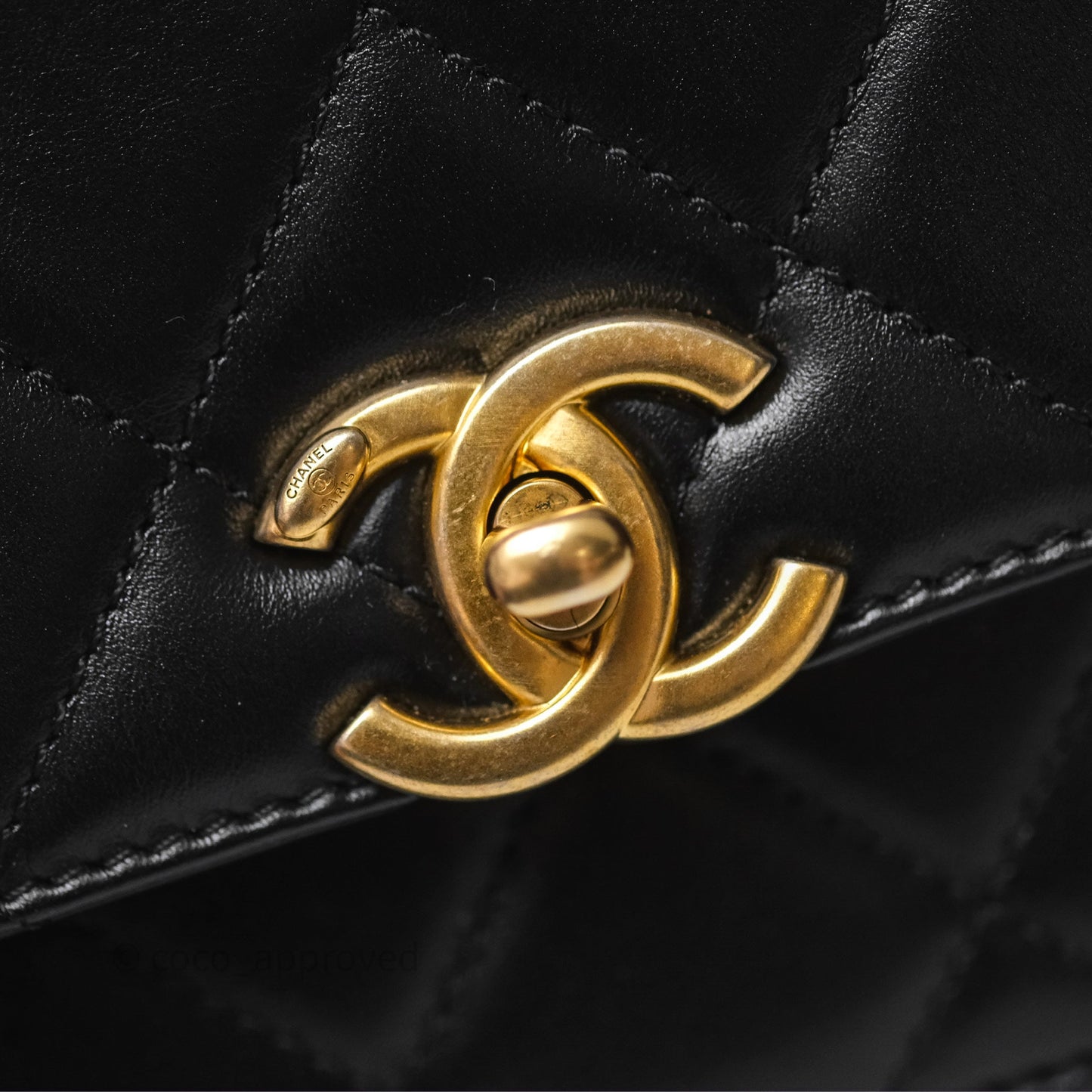 Chanel Quilted Mini Perfect Fit Adjustable Black Calfskin Gold Hardware
