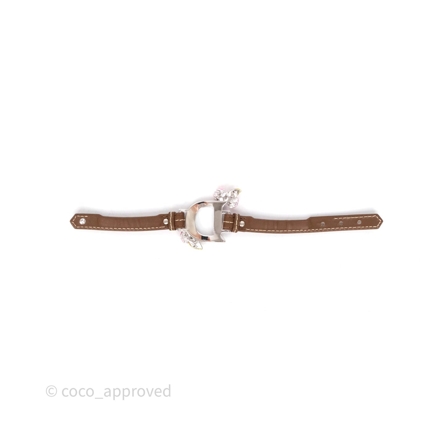 Christian Dior Flower Brown Bracelet